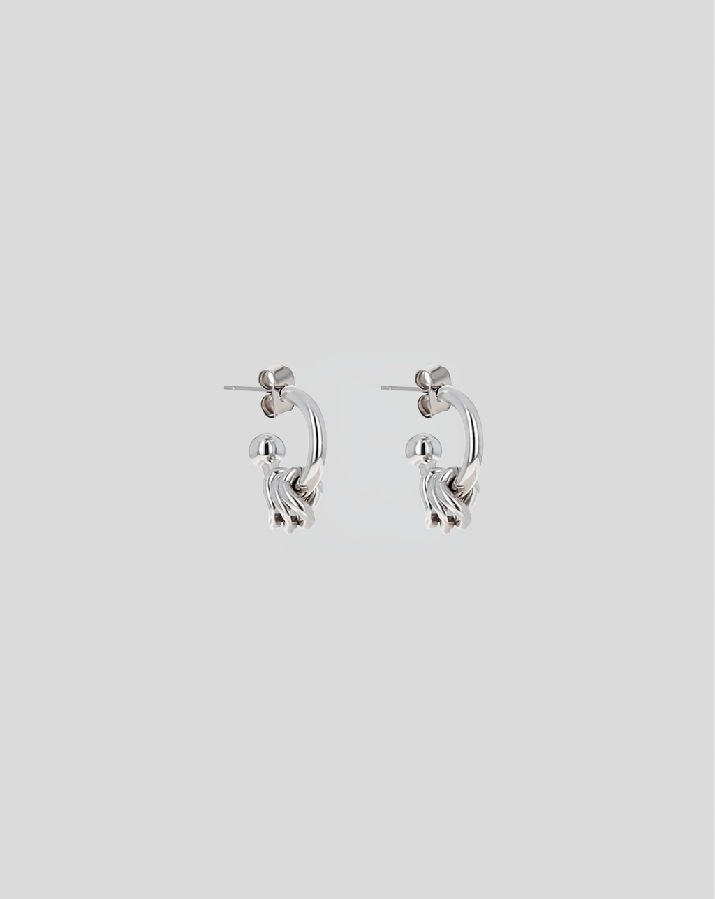 Alena earrings - Palladium