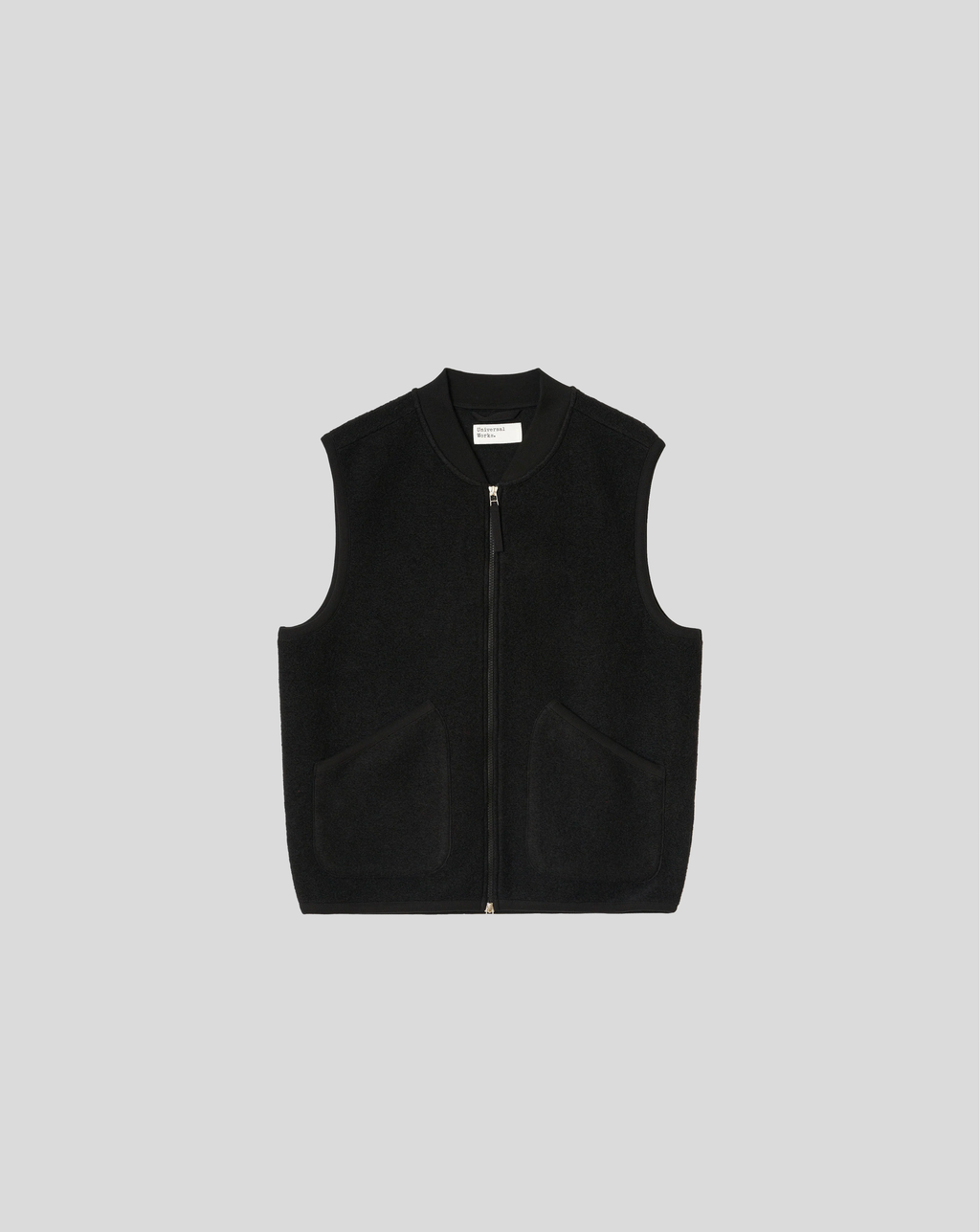 Zip Waistcoat - Black