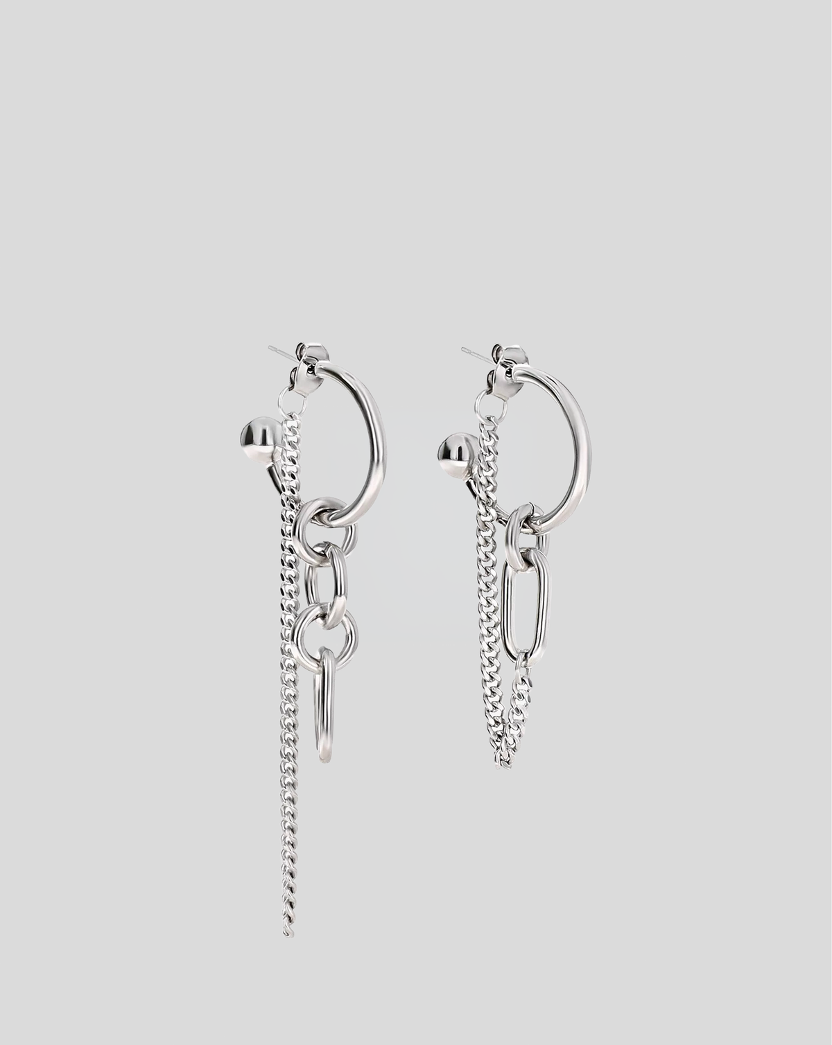 Allen earrings - Palladium