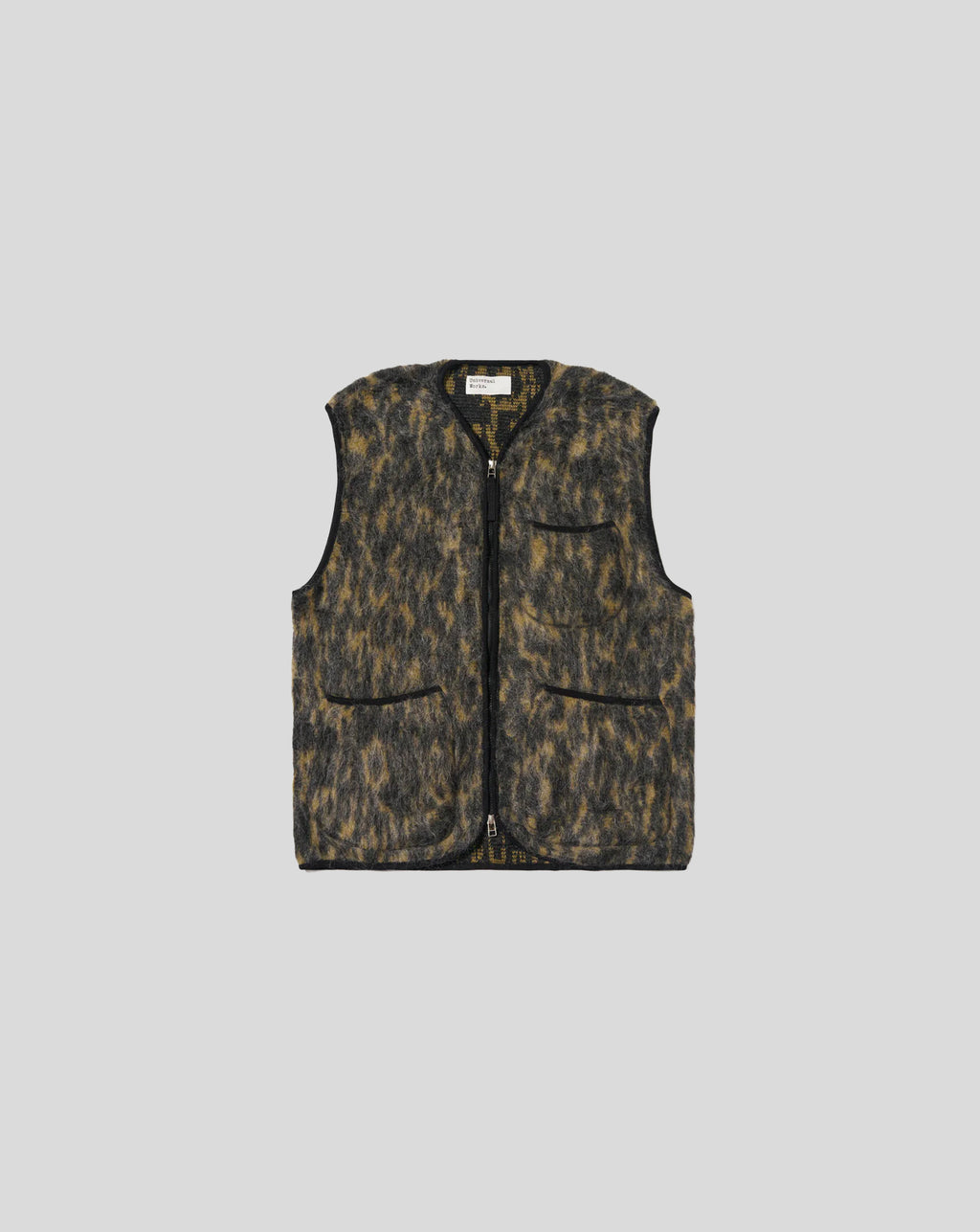 Zip Gilet - Charcoal Dolce fleece