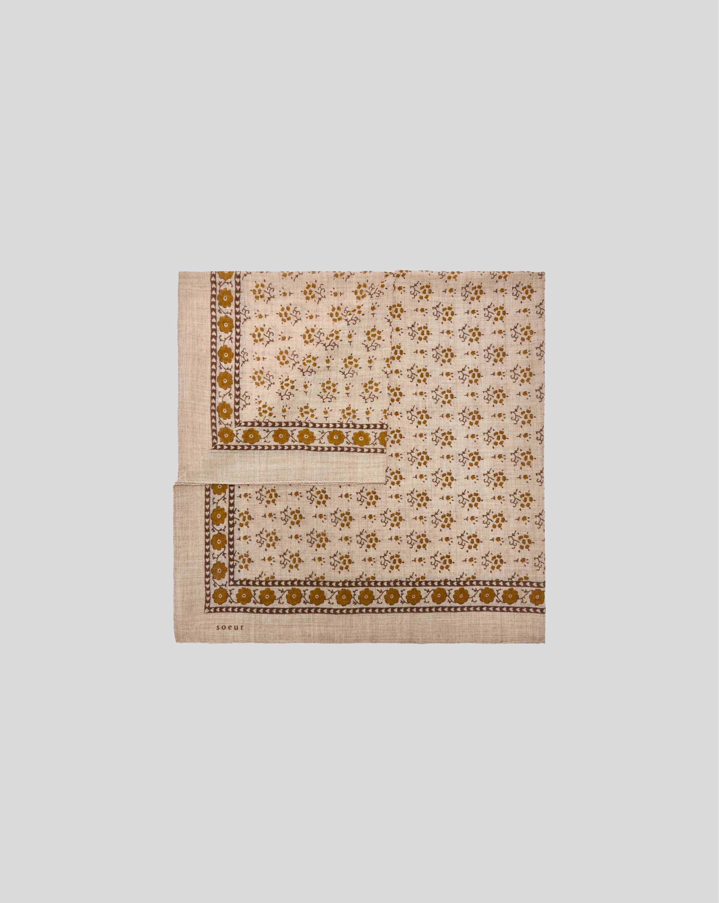 Soeur - Foulard classic - Beige/Kaki