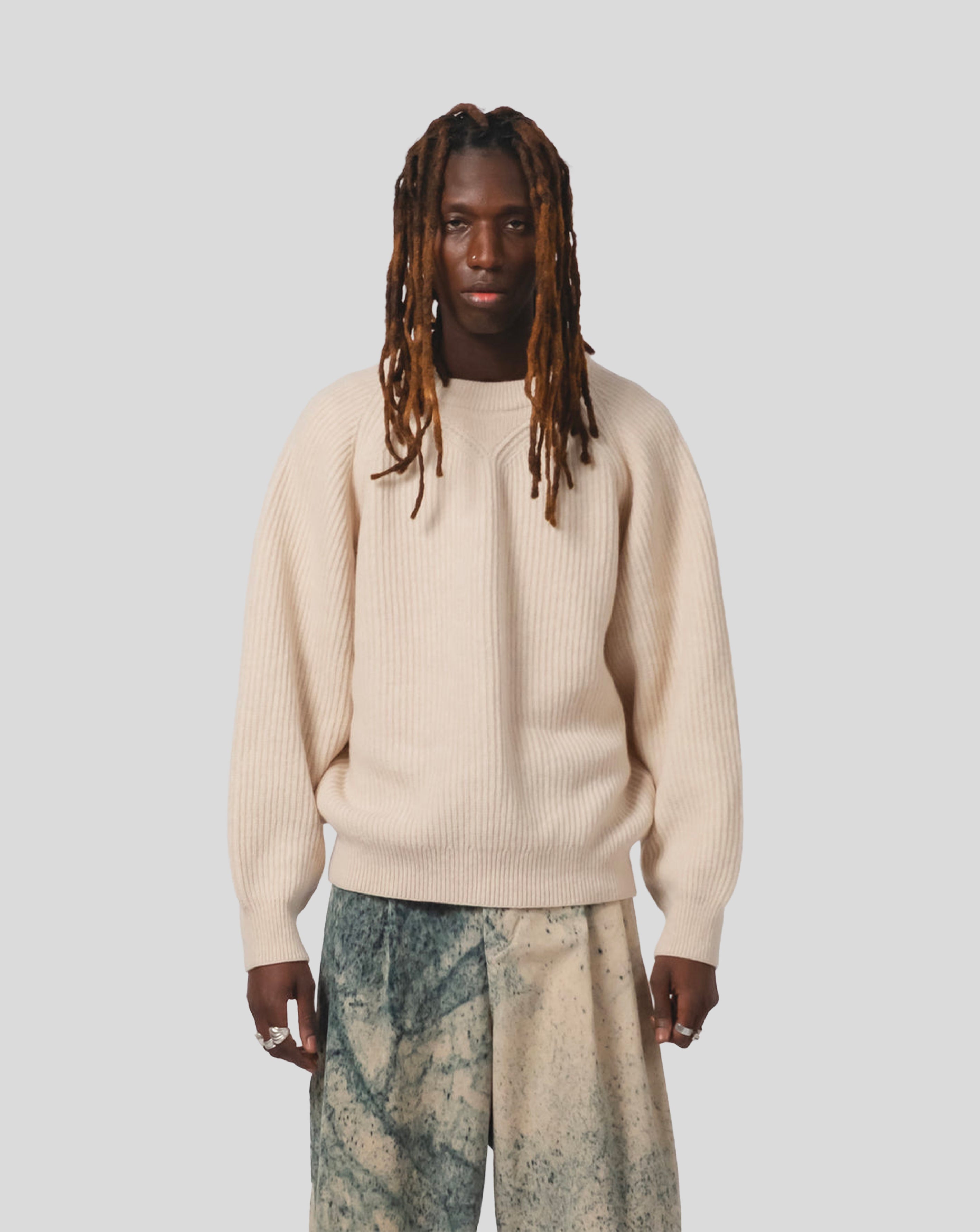 Crew Neck - Wheat