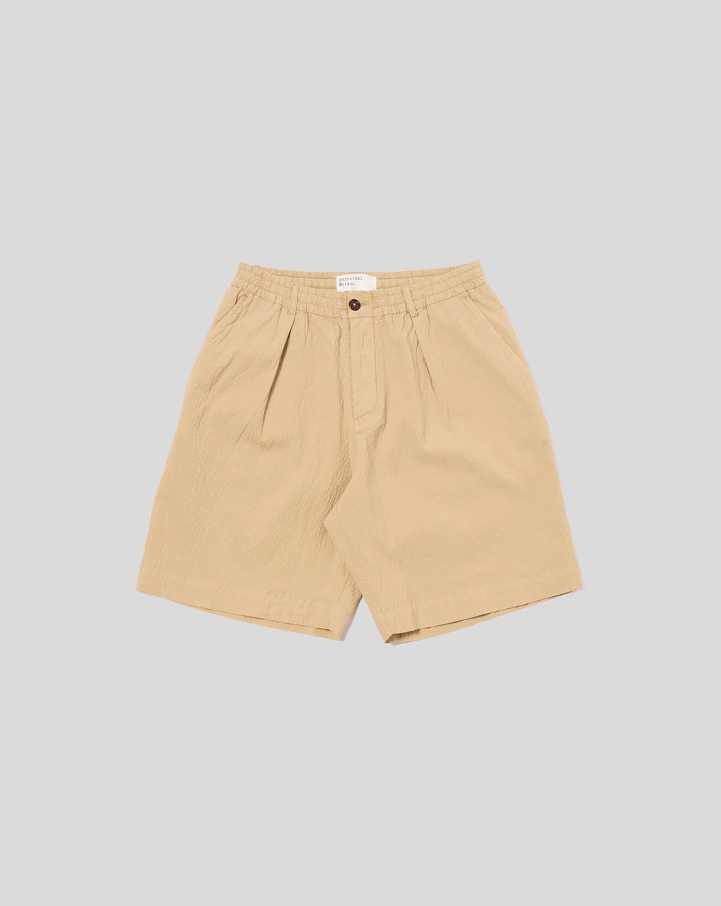 Pleated Track Short - Sand