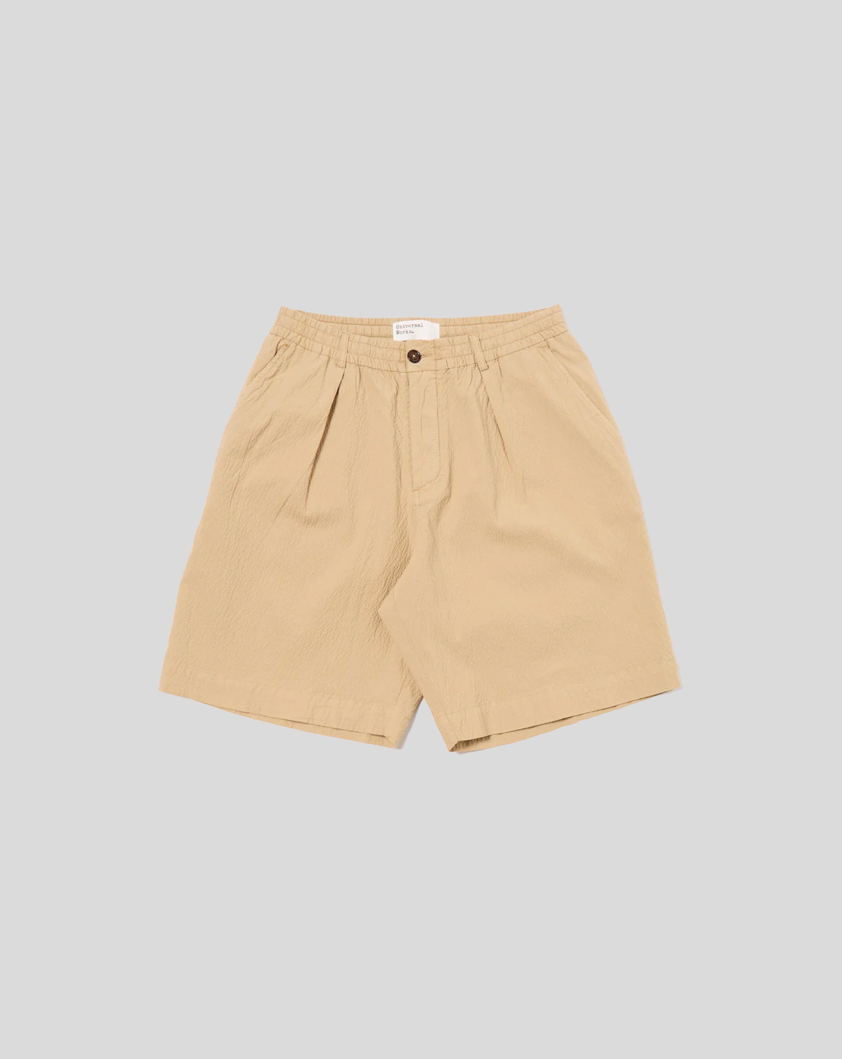 Pleated Track Short - Sand