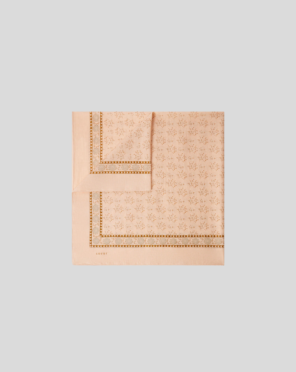 Foulard - Rose blush/Beige