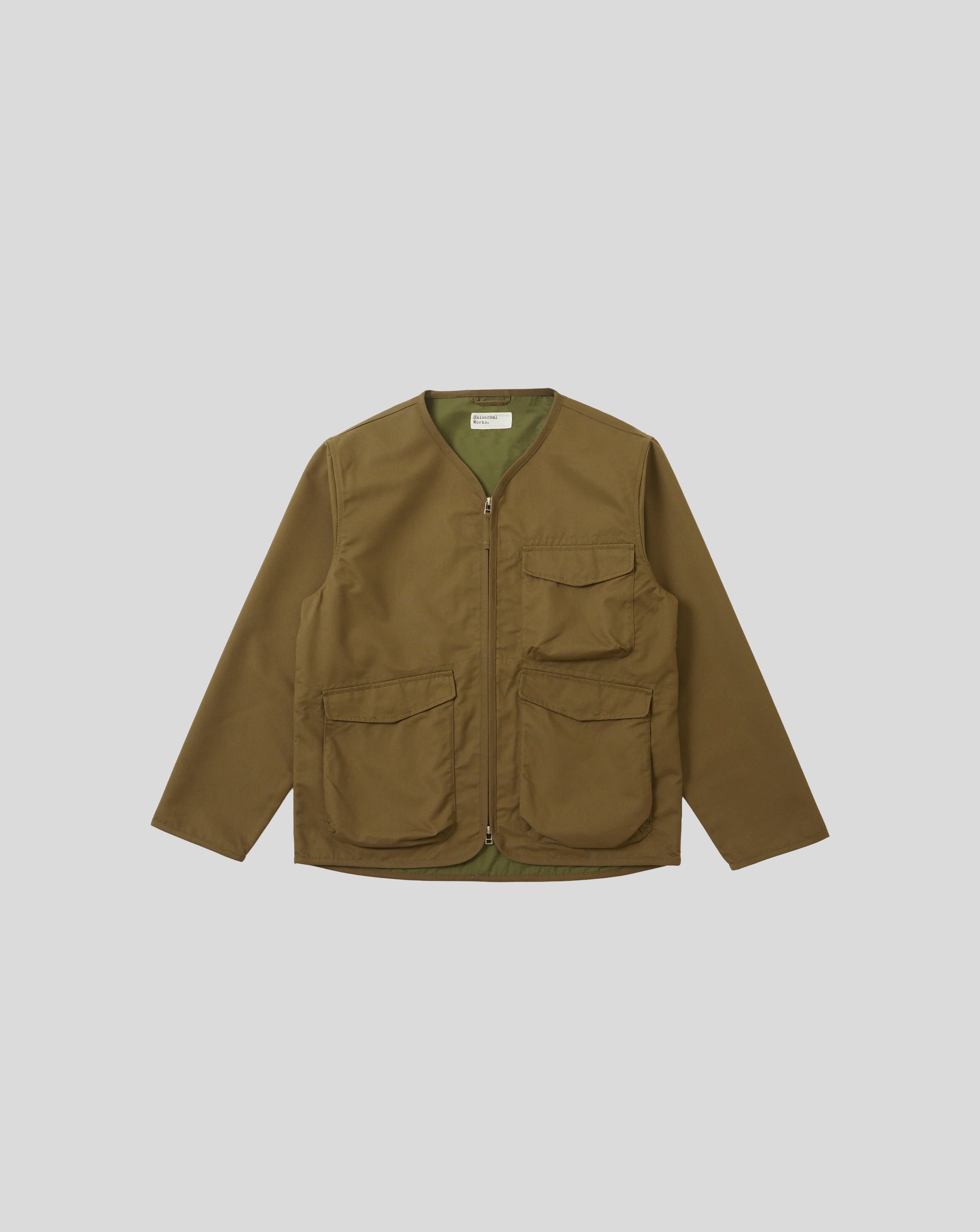 Brushed Jacket - Khaki