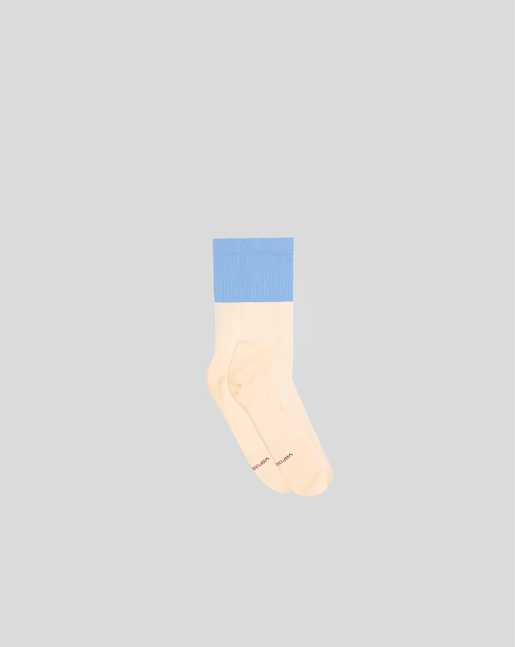 Bicolore Socks - Light Blue/Cream