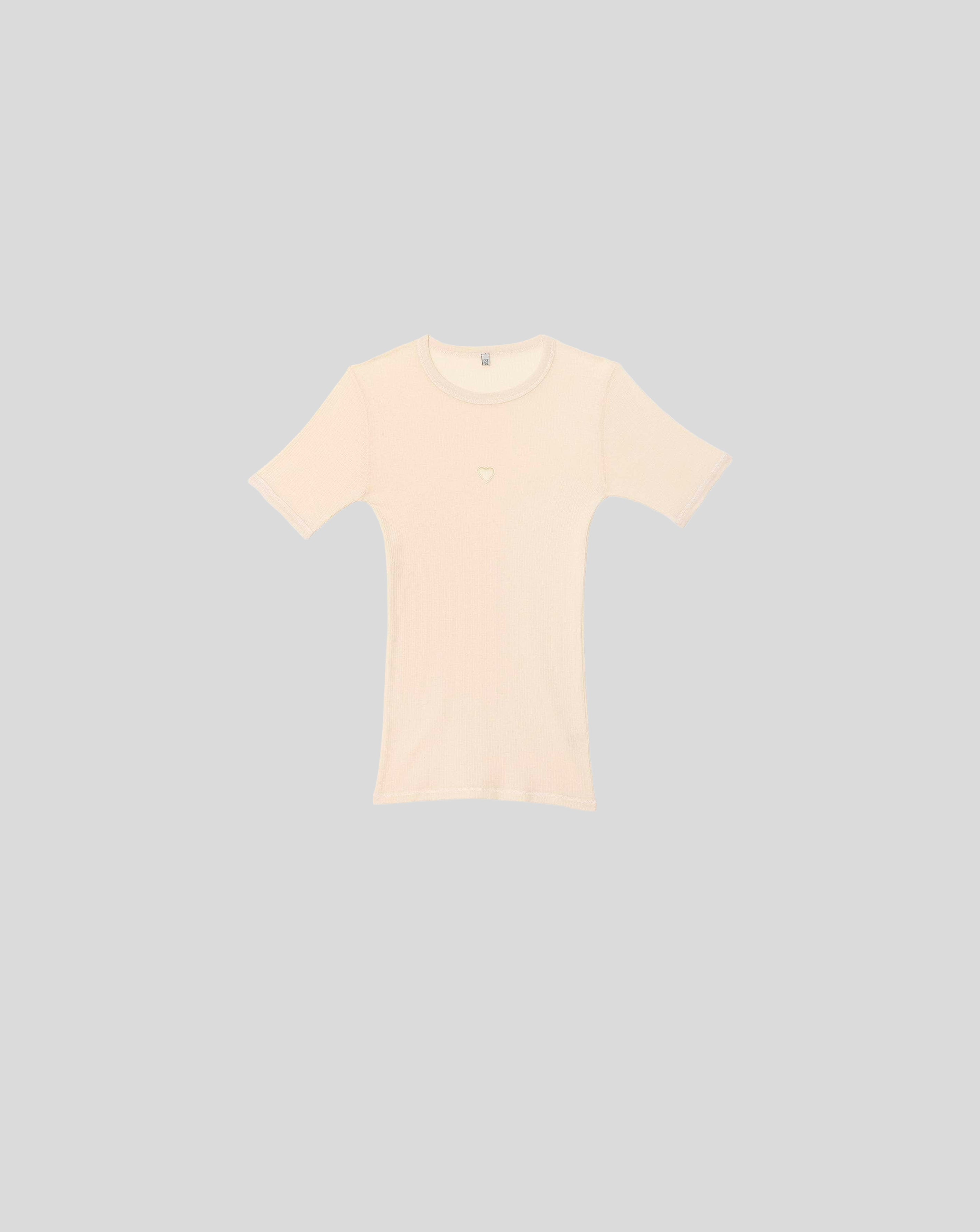 Heart short sleeve - Undyed