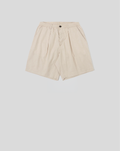 Pleated Track Short - Brown Stripe