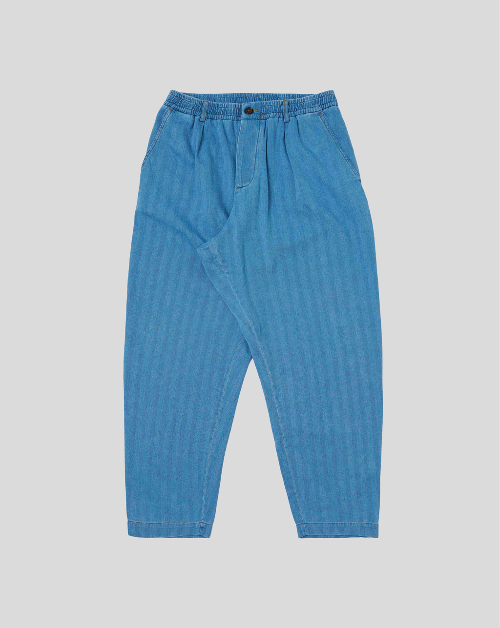 Pleated Track Pant - Wash Indigo