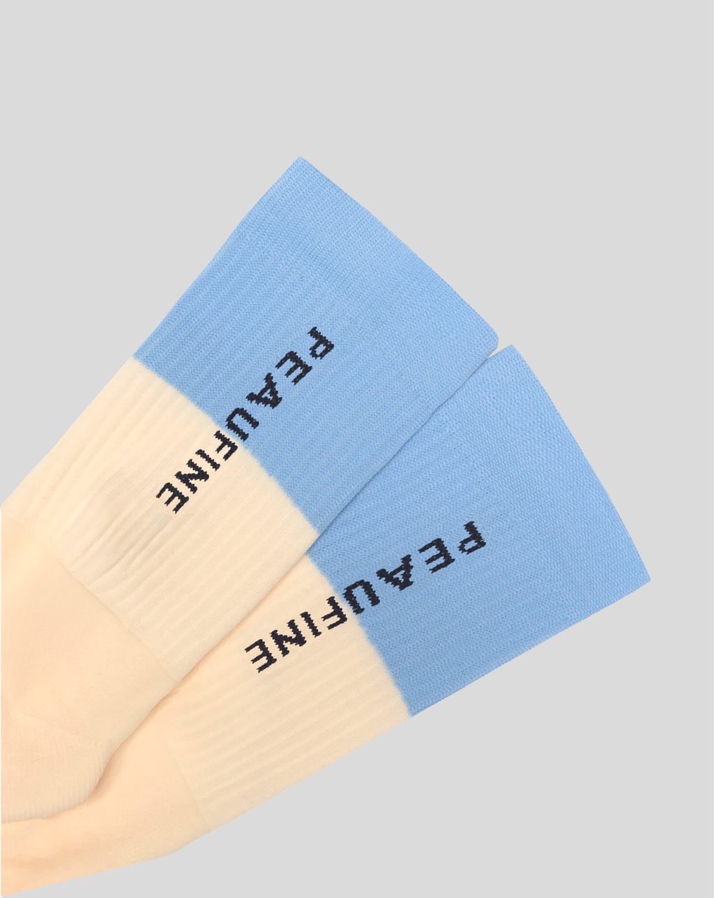 Bicolore Socks - Light Blue/Cream