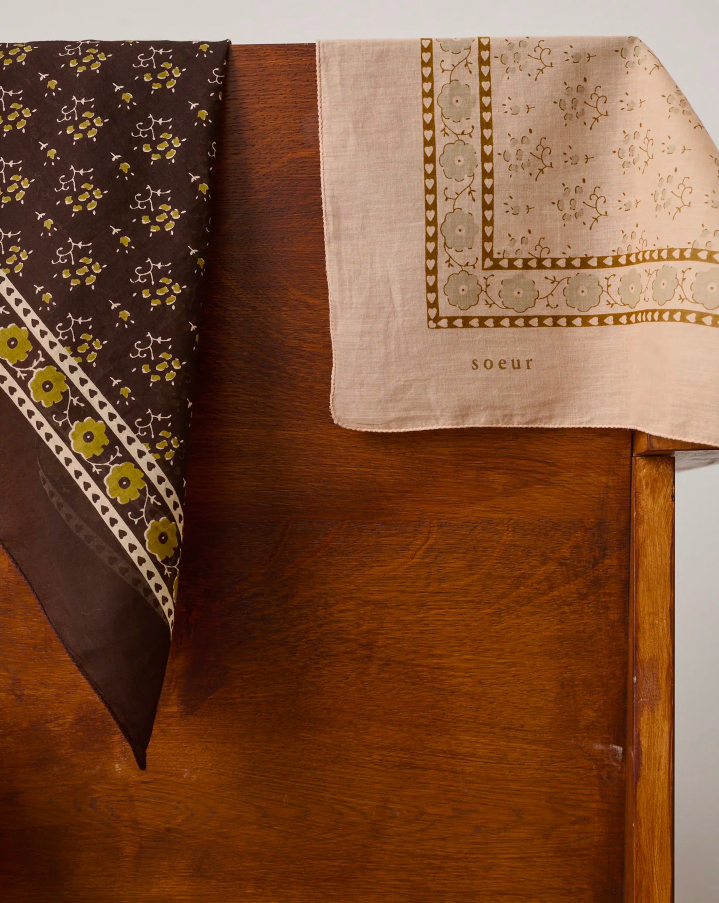 Foulard - Rose blush/Beige