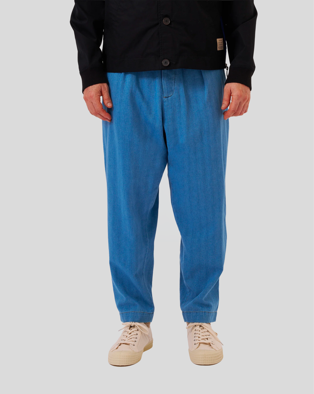 Pleated Track Pant - Wash Indigo