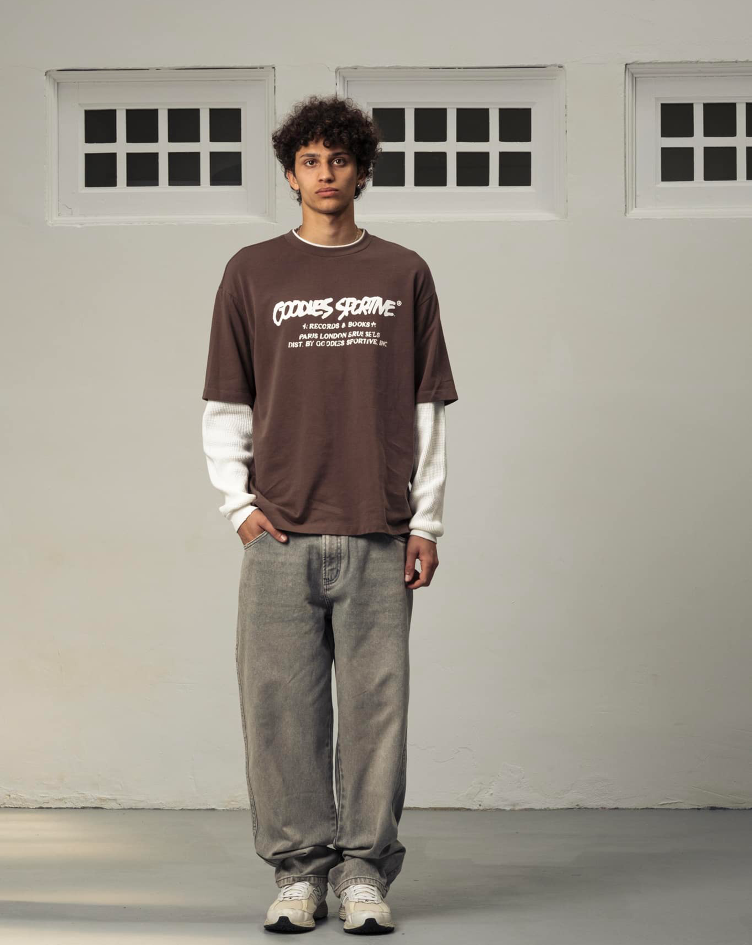 Goodies Sportive - Records Long - Brown/Ecru