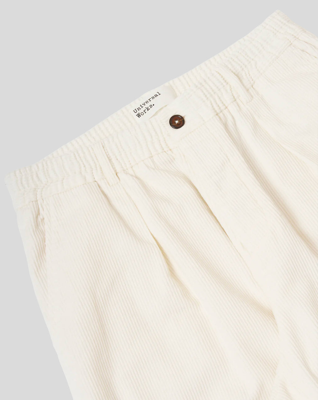 Pleated Track Pant - Ecru