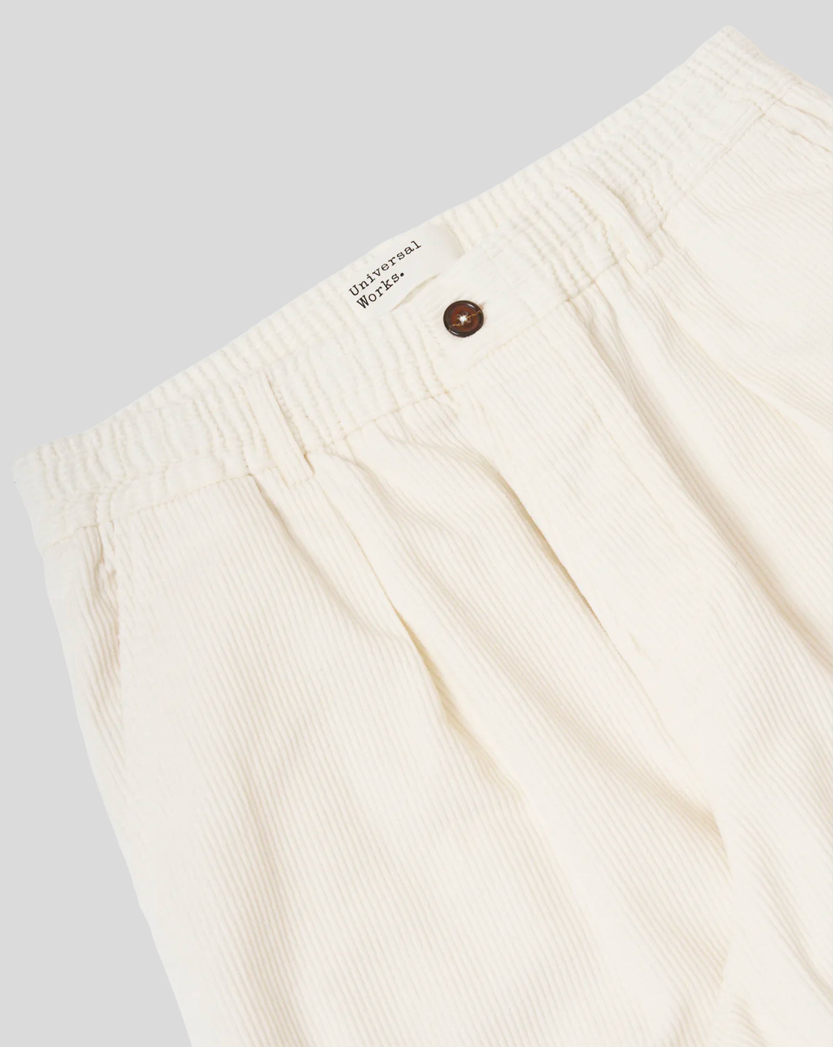 Pleated Track Pant - Ecru