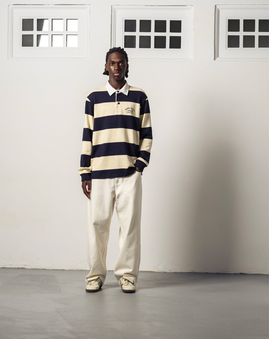 Rich Kid Prem - Ecru/Navy