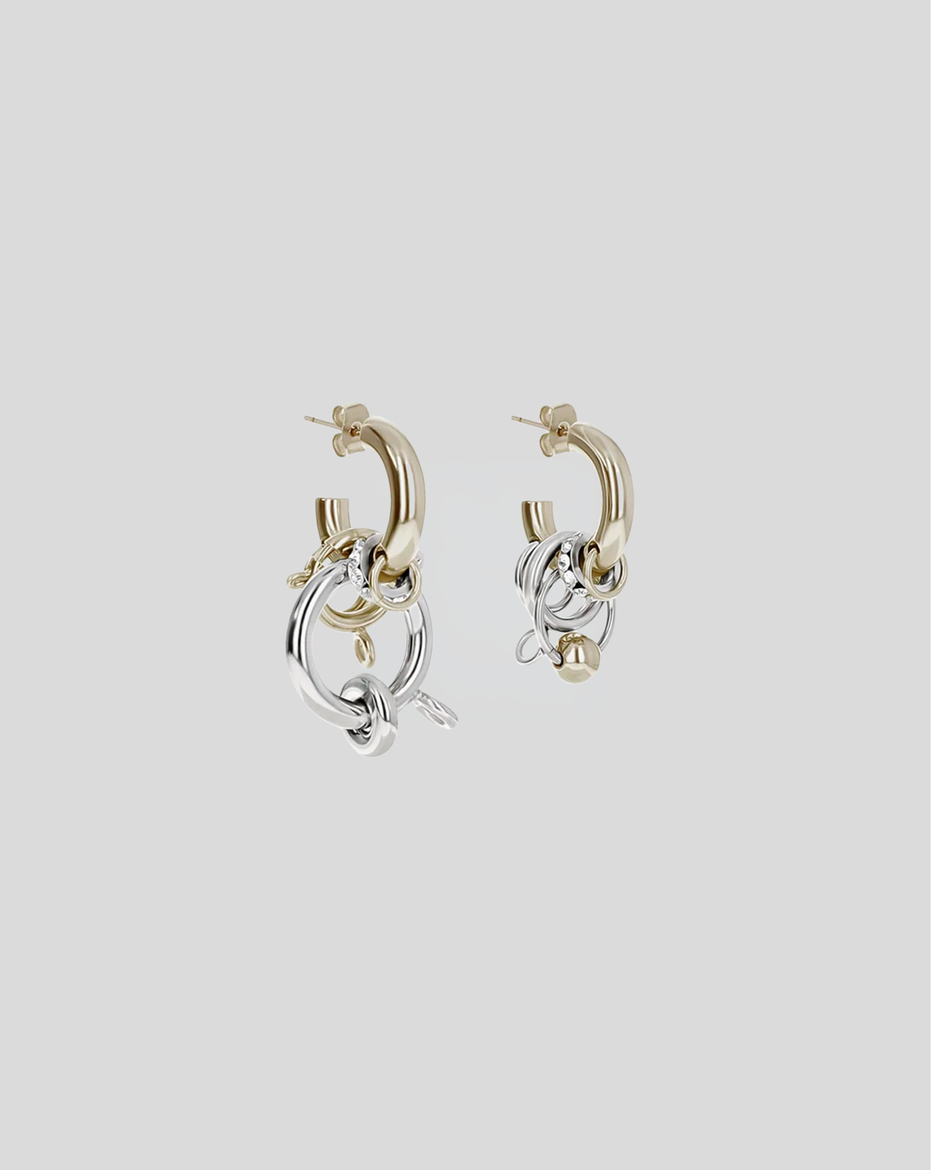 Anila earrings - Gold & Palladium