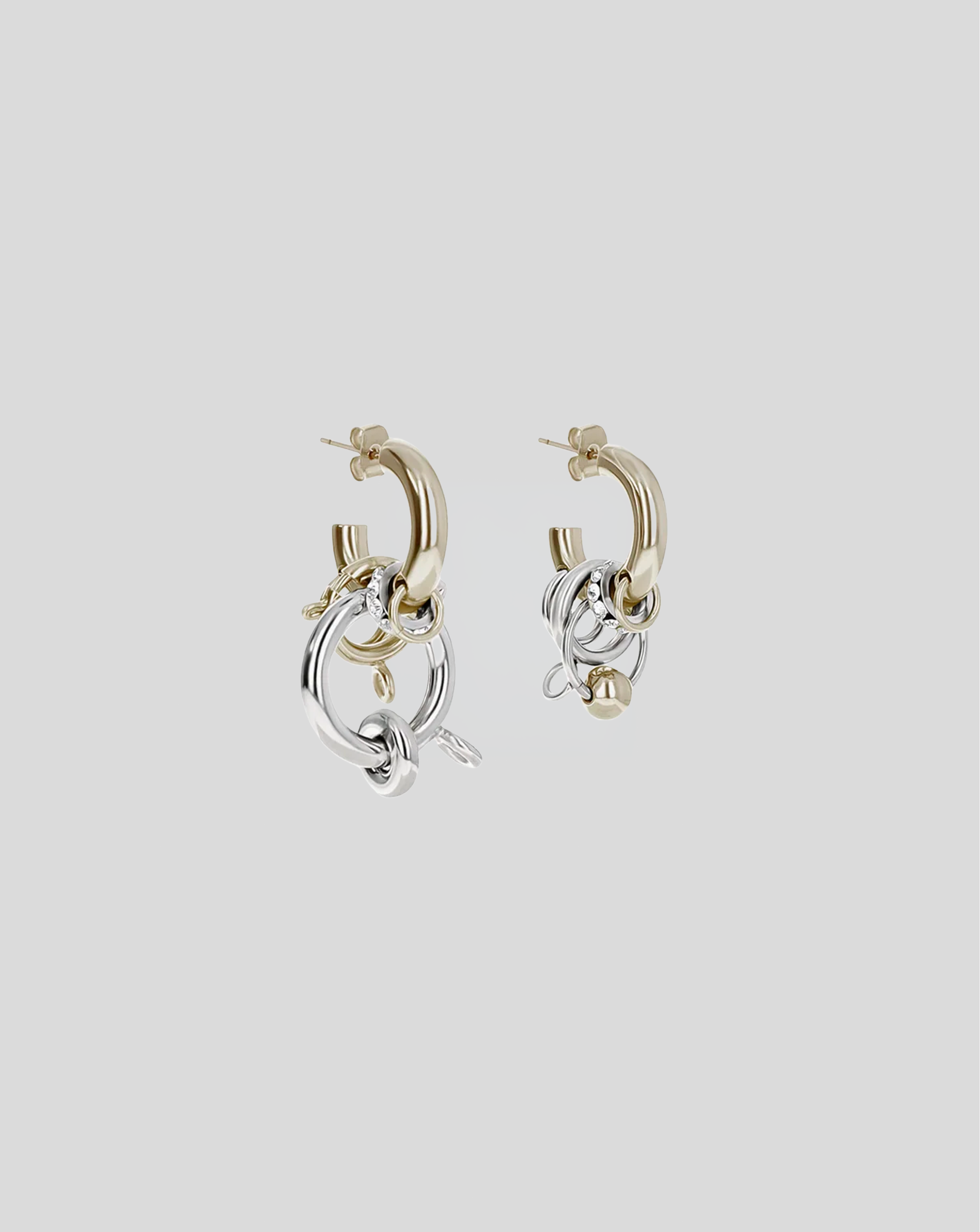 Anila earrings - Gold & Palladium