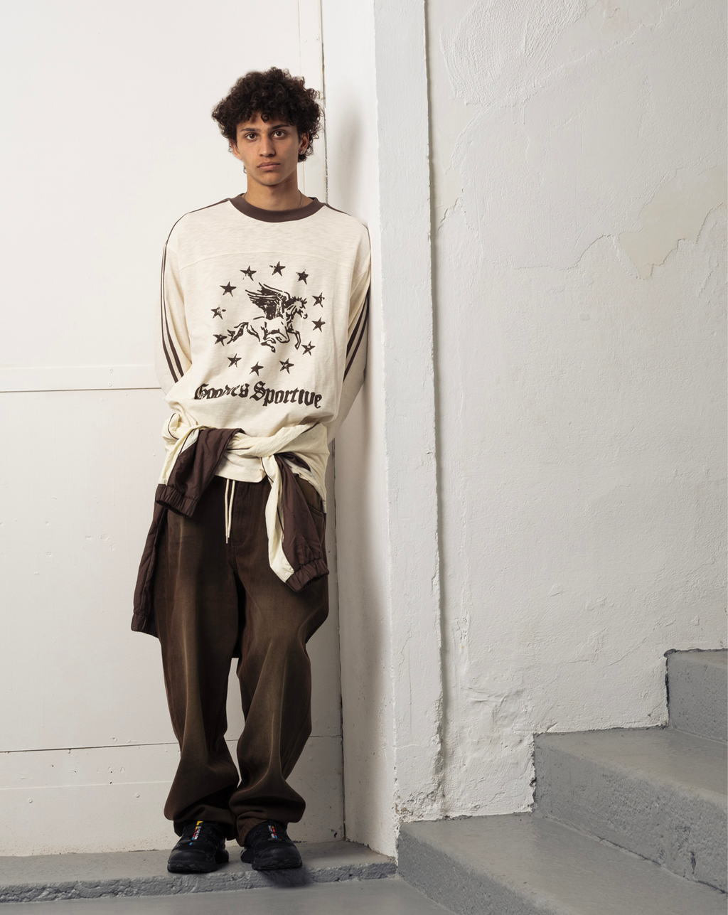 Sporty 80's - Ecru/Brown