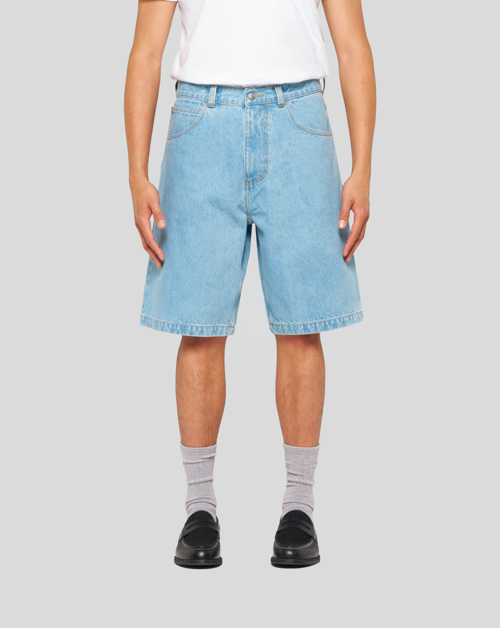 Worker Short - Blue Heavy Bleach