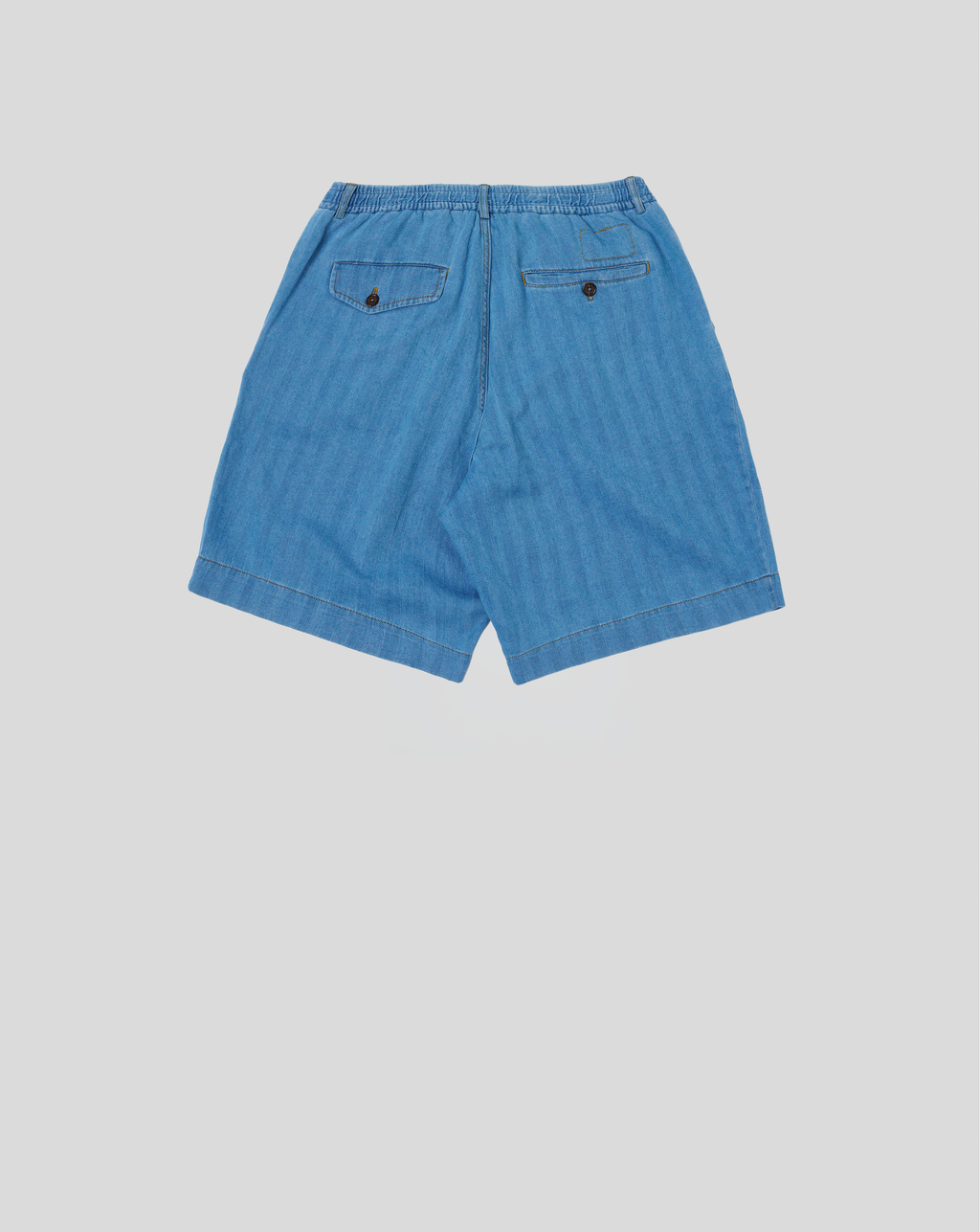 Pleated Track Short - Wash Indigo