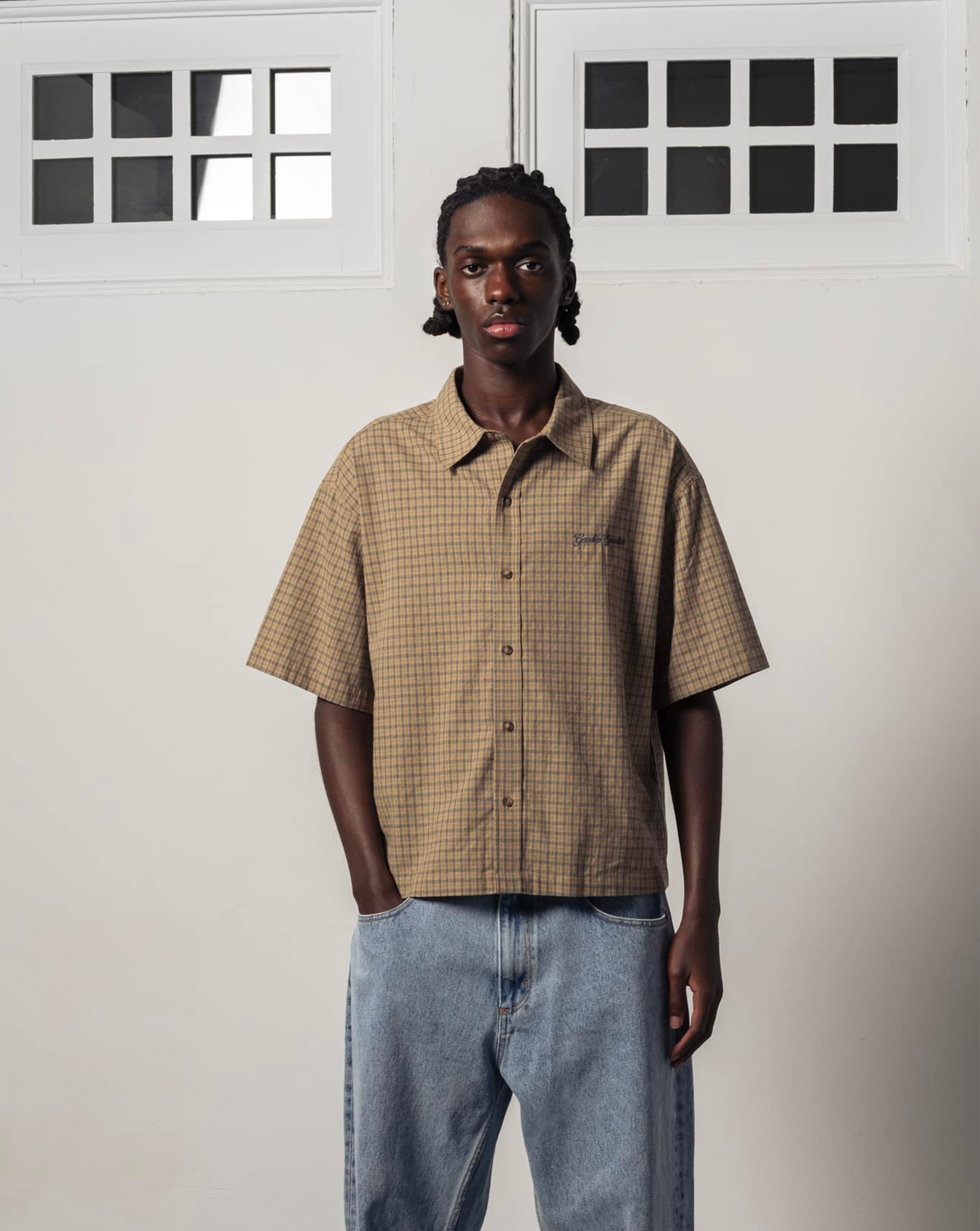 Moss boxy shirt - Caramel