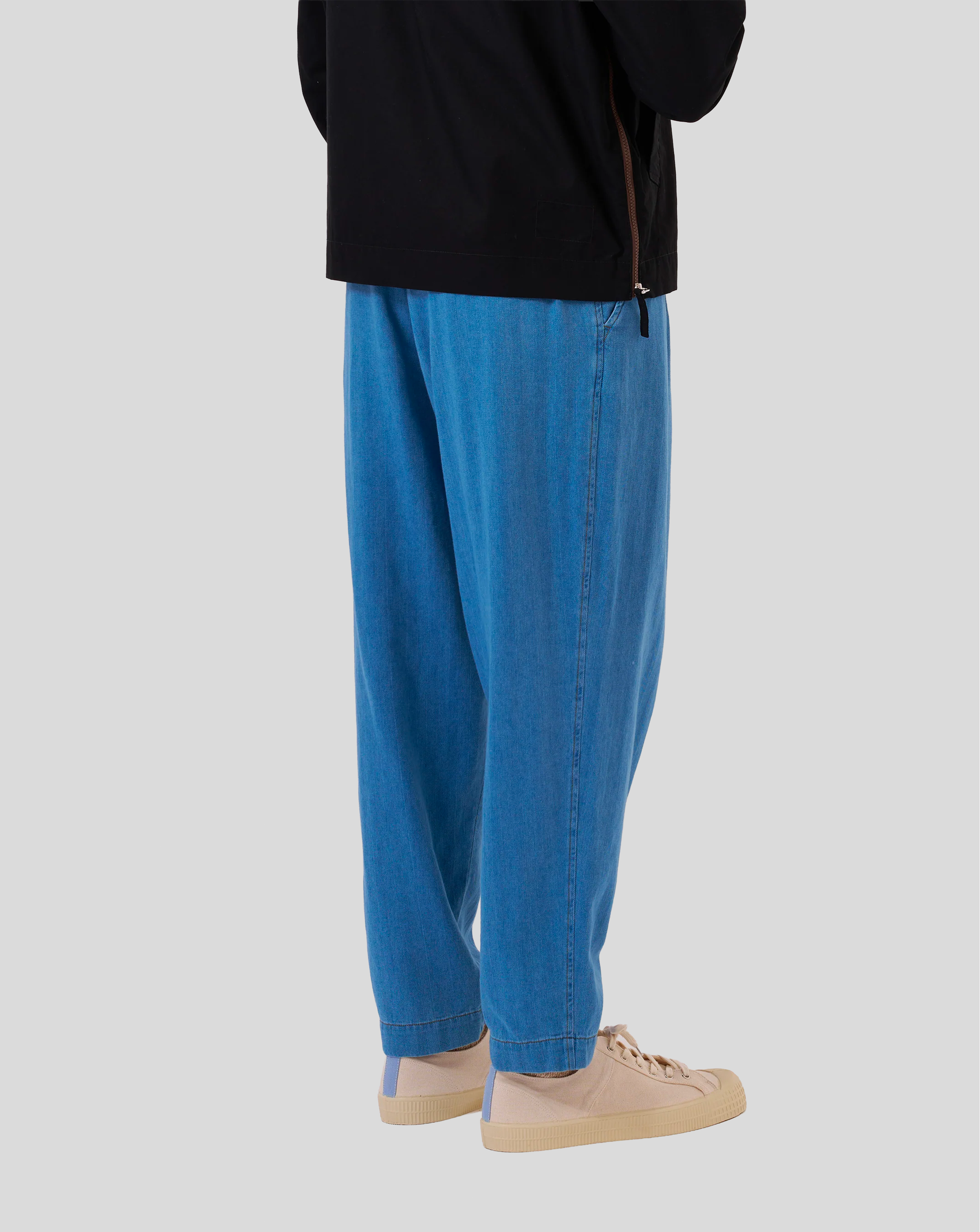 Pleated Track Pant - Wash Indigo