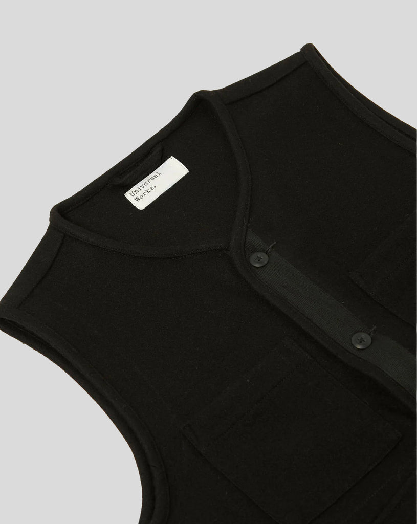 4 Pocket Gilet - Black Mowbray