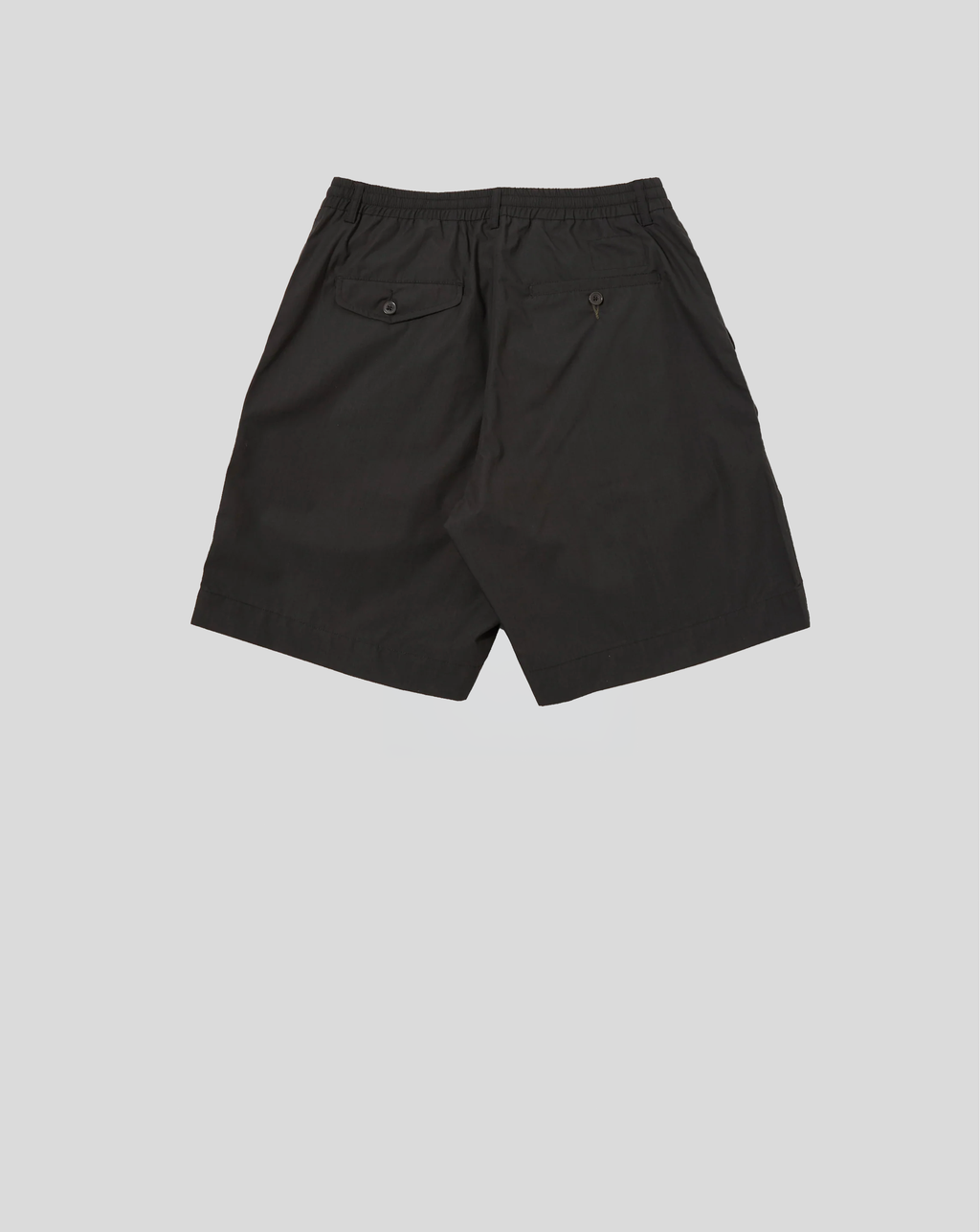 Pleated Track Short - Black