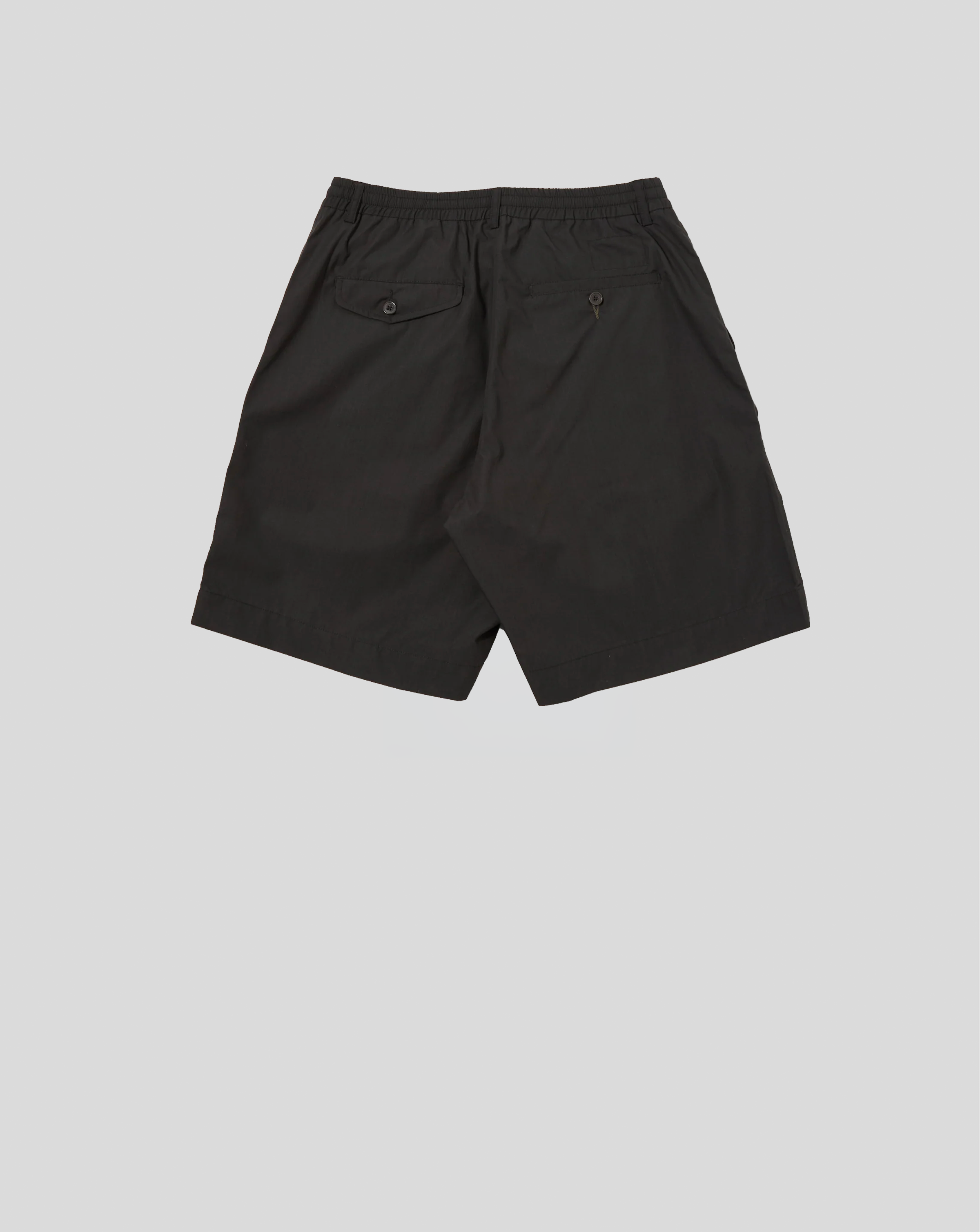 Pleated Track Short - Black