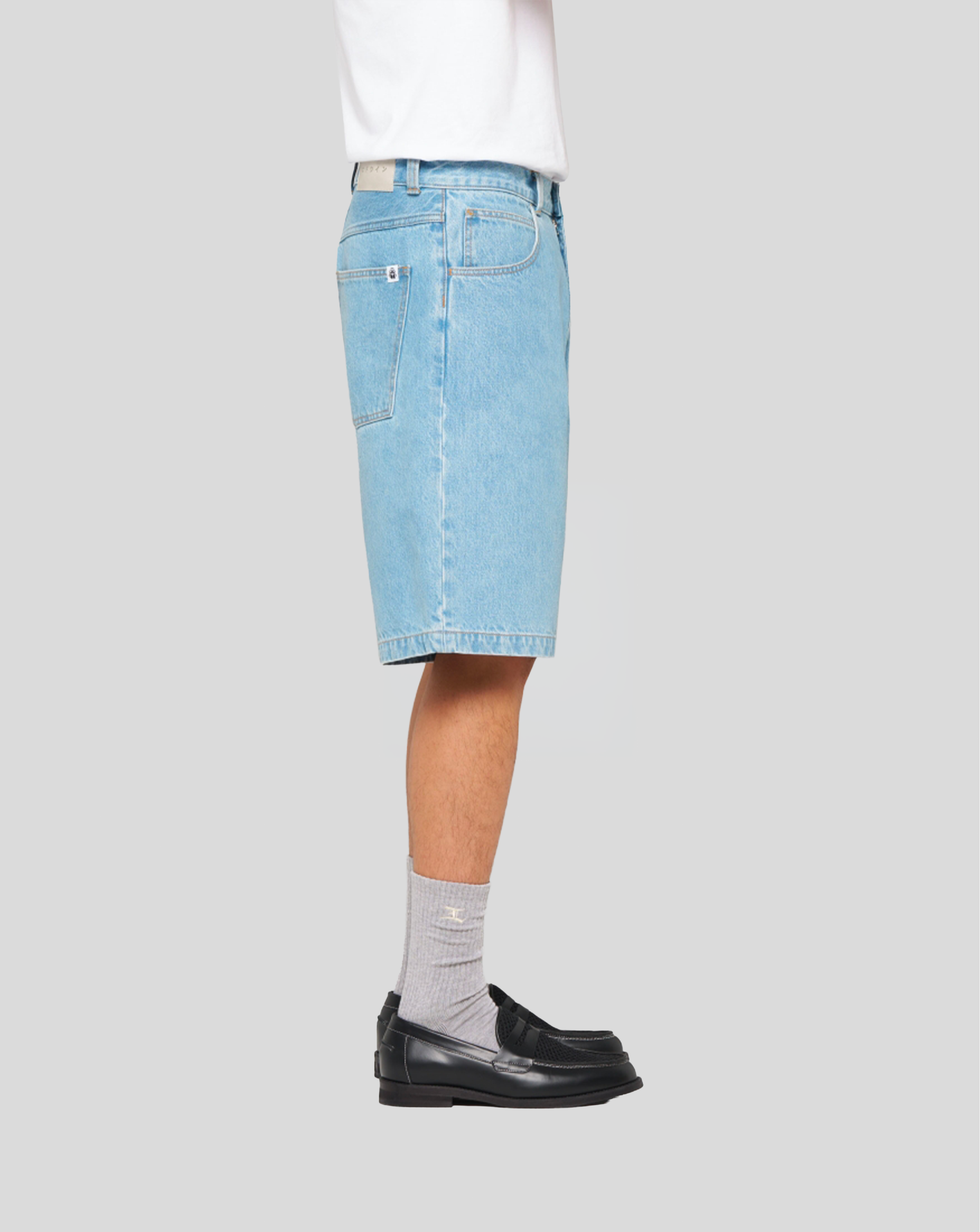 Worker Short - Blue Heavy Bleach
