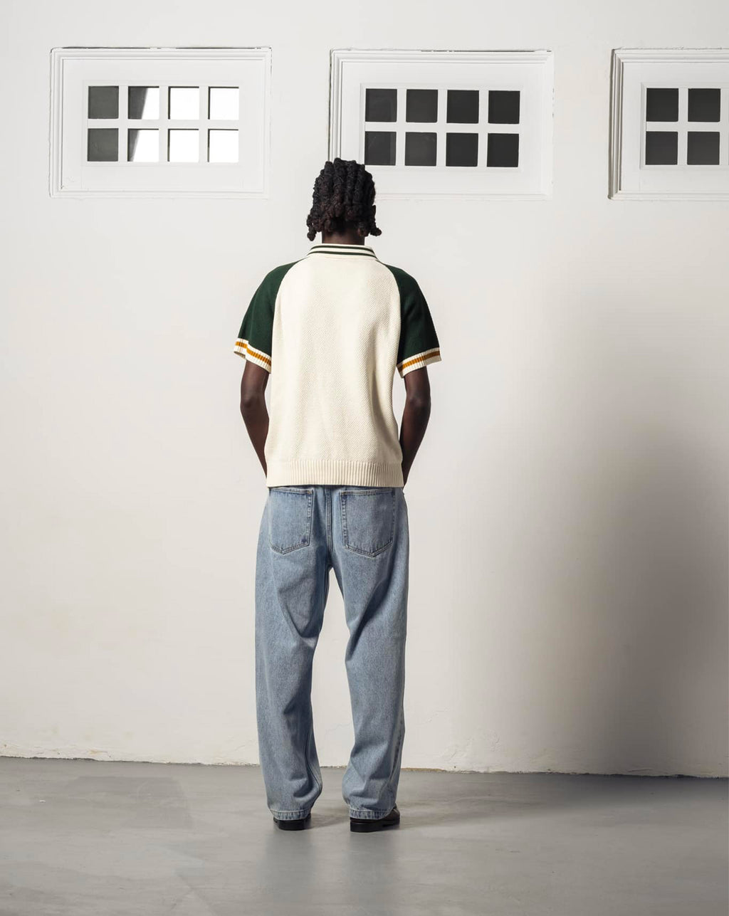 Biker Prem - Green/Ecru