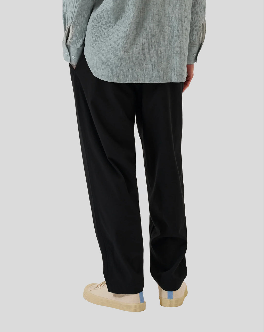 Pleated Track Pant - Black