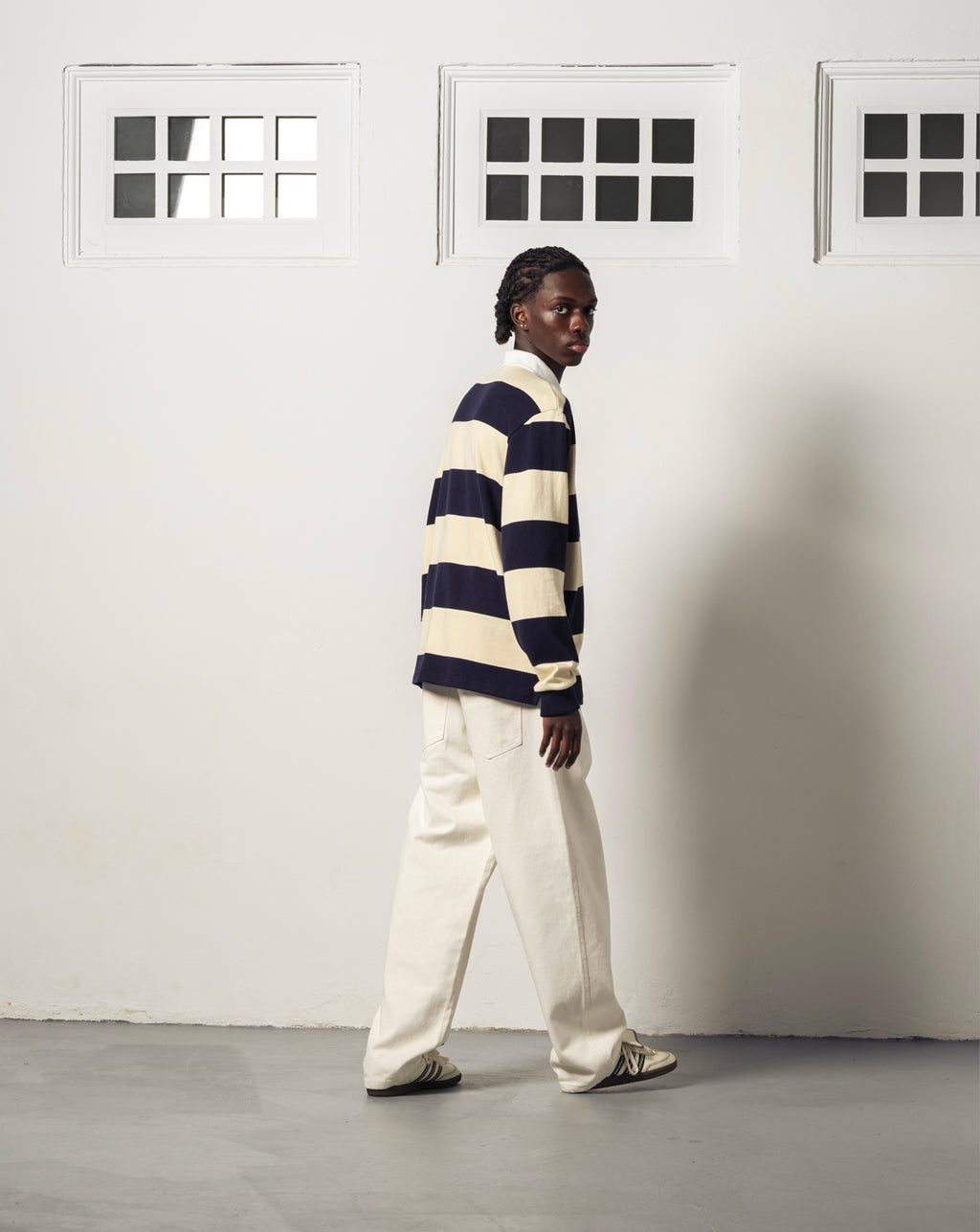 Rich Kid Prem - Ecru/Navy