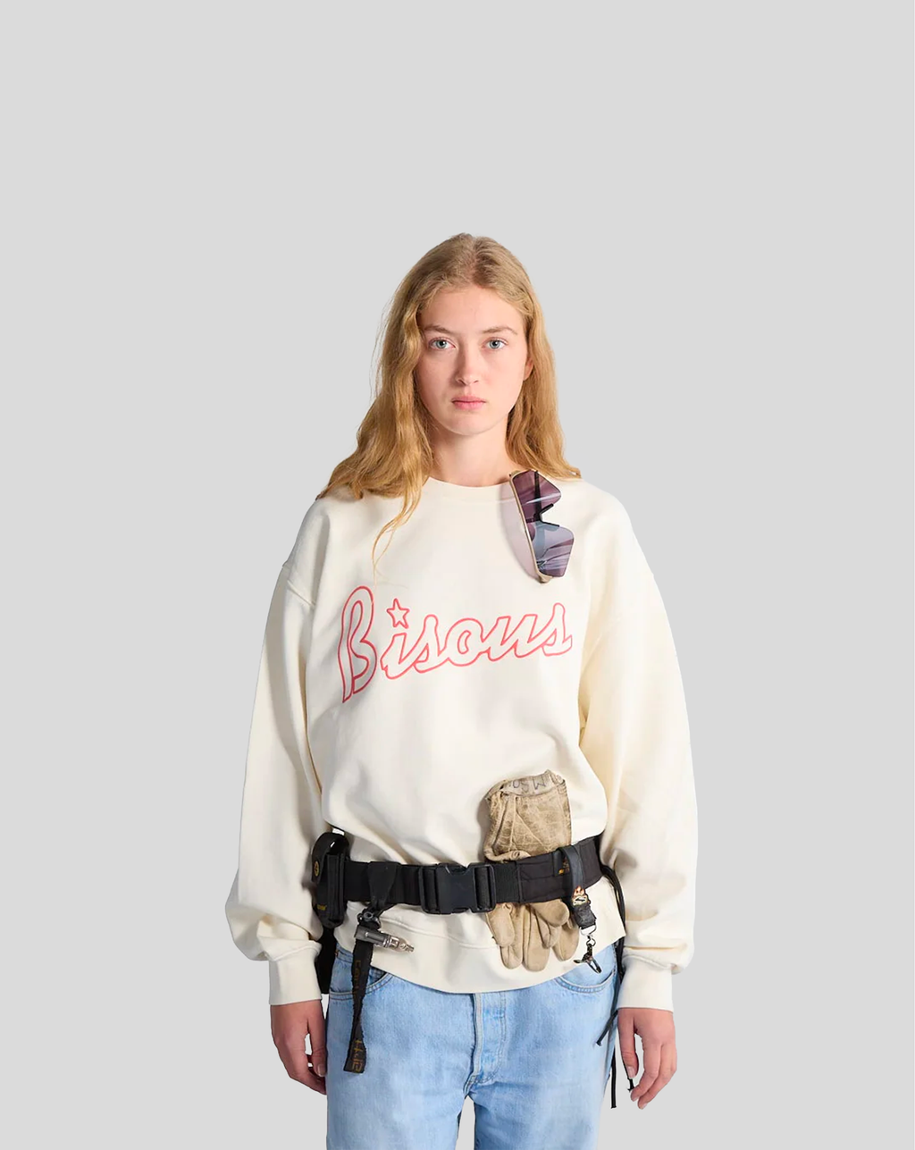 Crewneck Lounge - Washed White