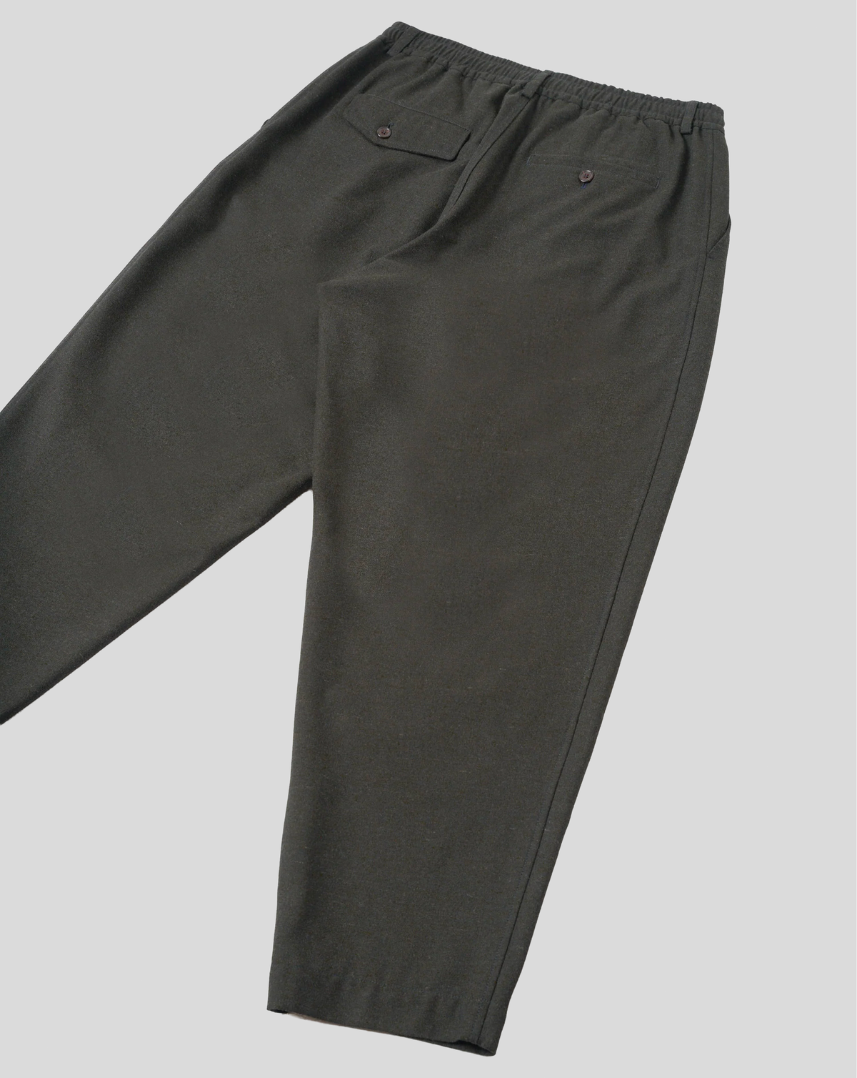 Pleated Track Brushed - Olive
