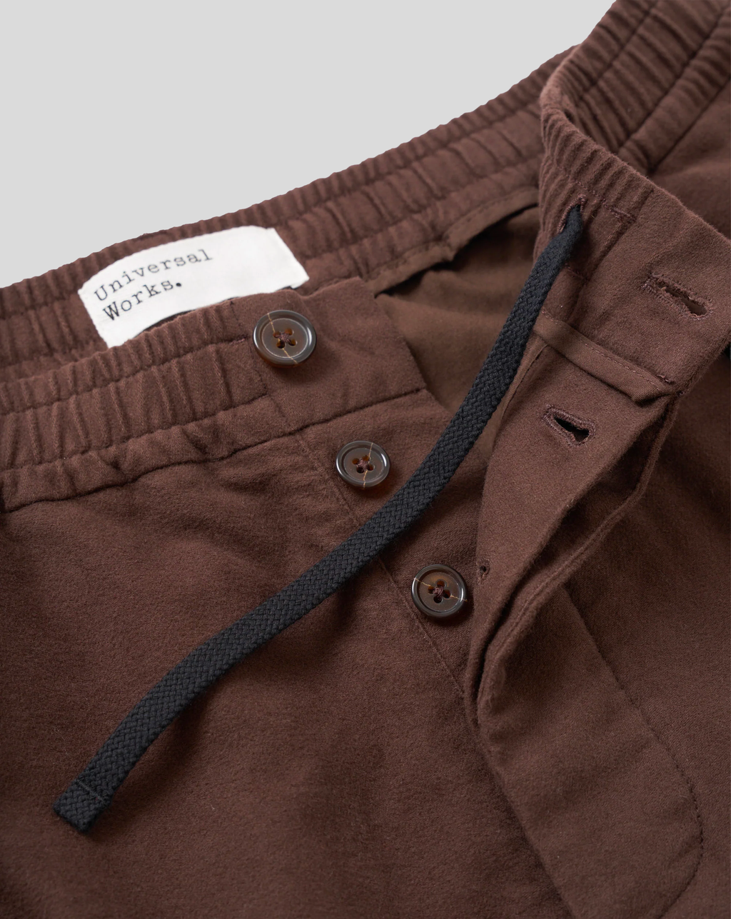 Universal Works - Pleated Track Pant - Brown