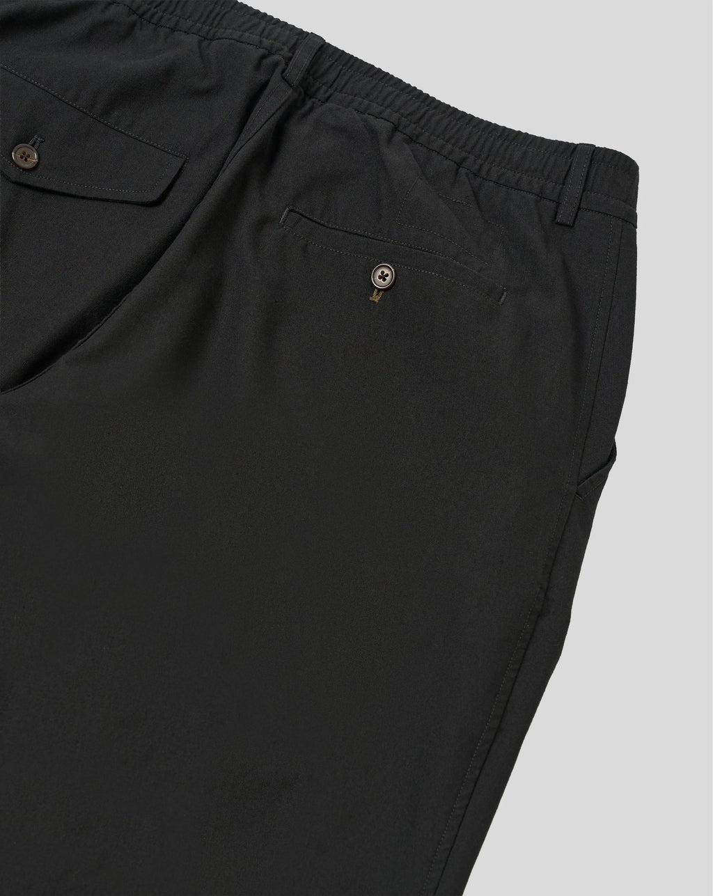 Pleated Track Pant - Black