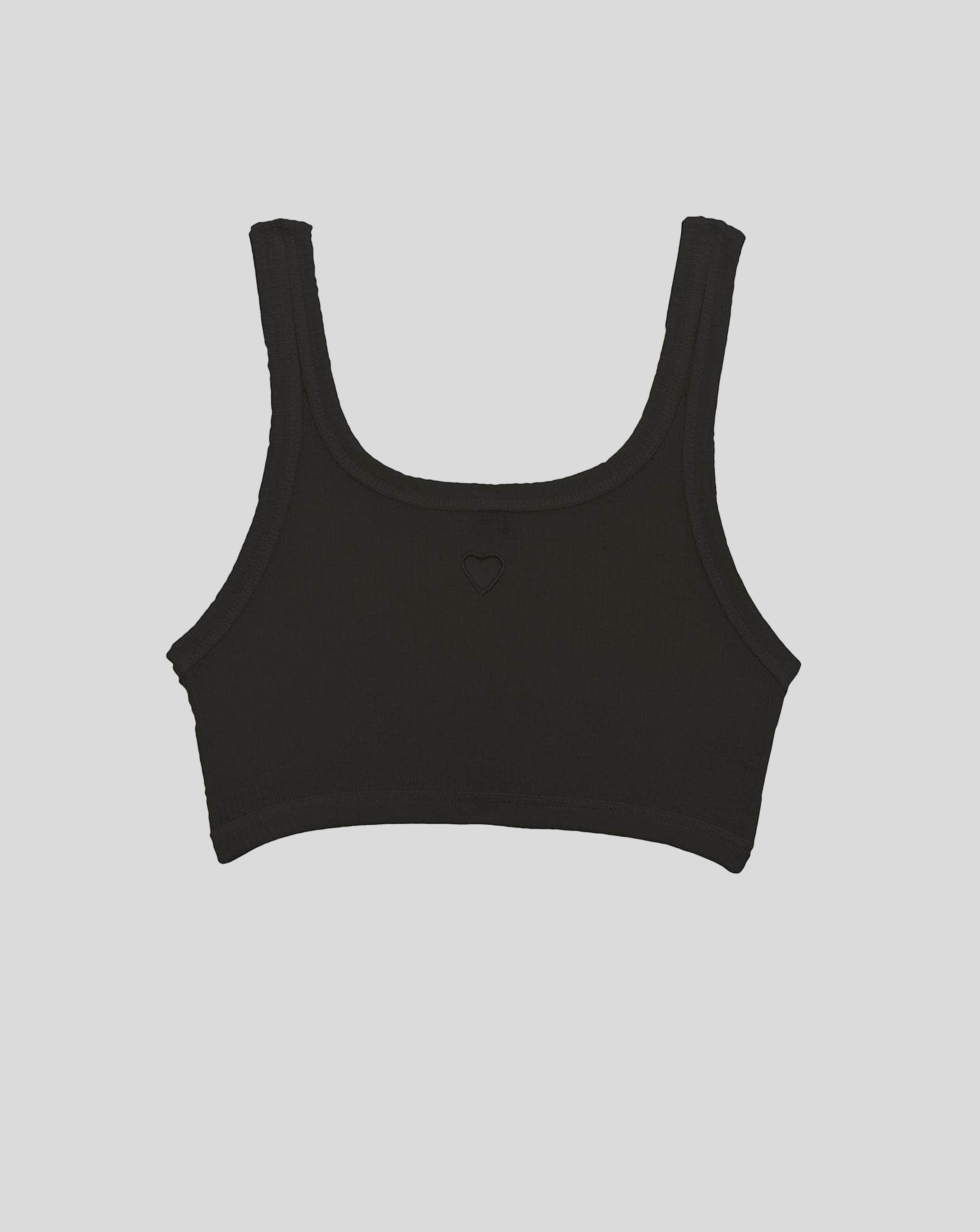 Heart Bra - Black
