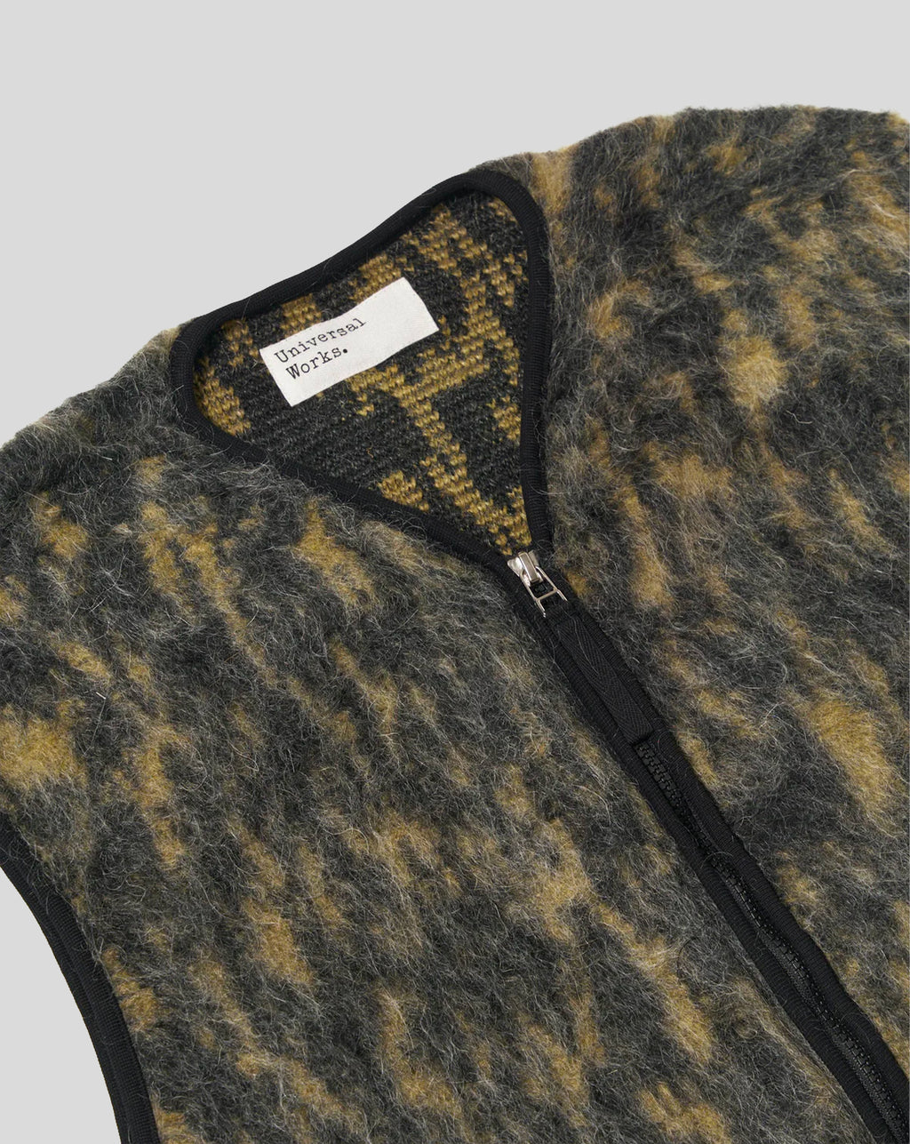 Zip Gilet - Charcoal Dolce fleece
