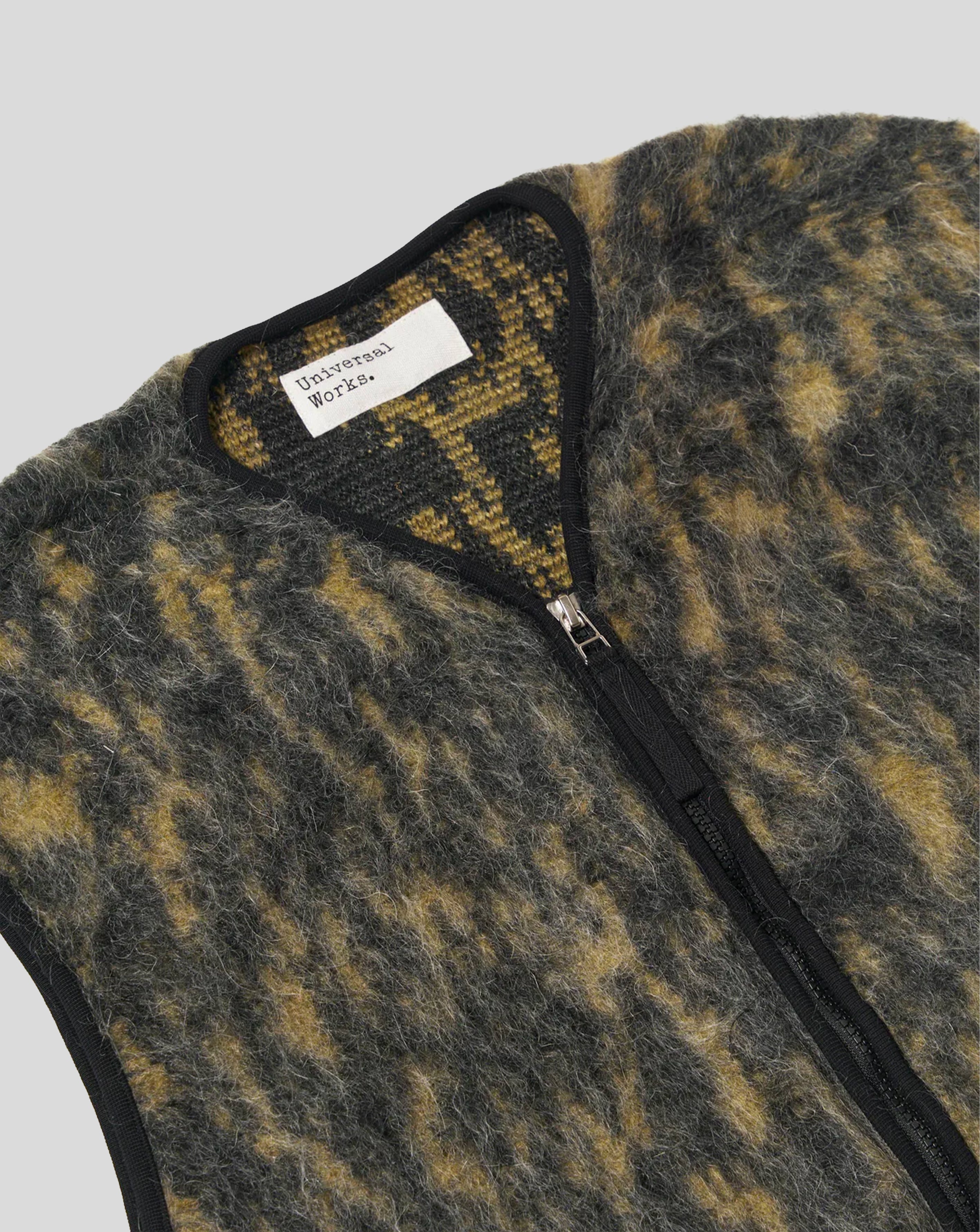 Zip Gilet - Charcoal Dolce fleece