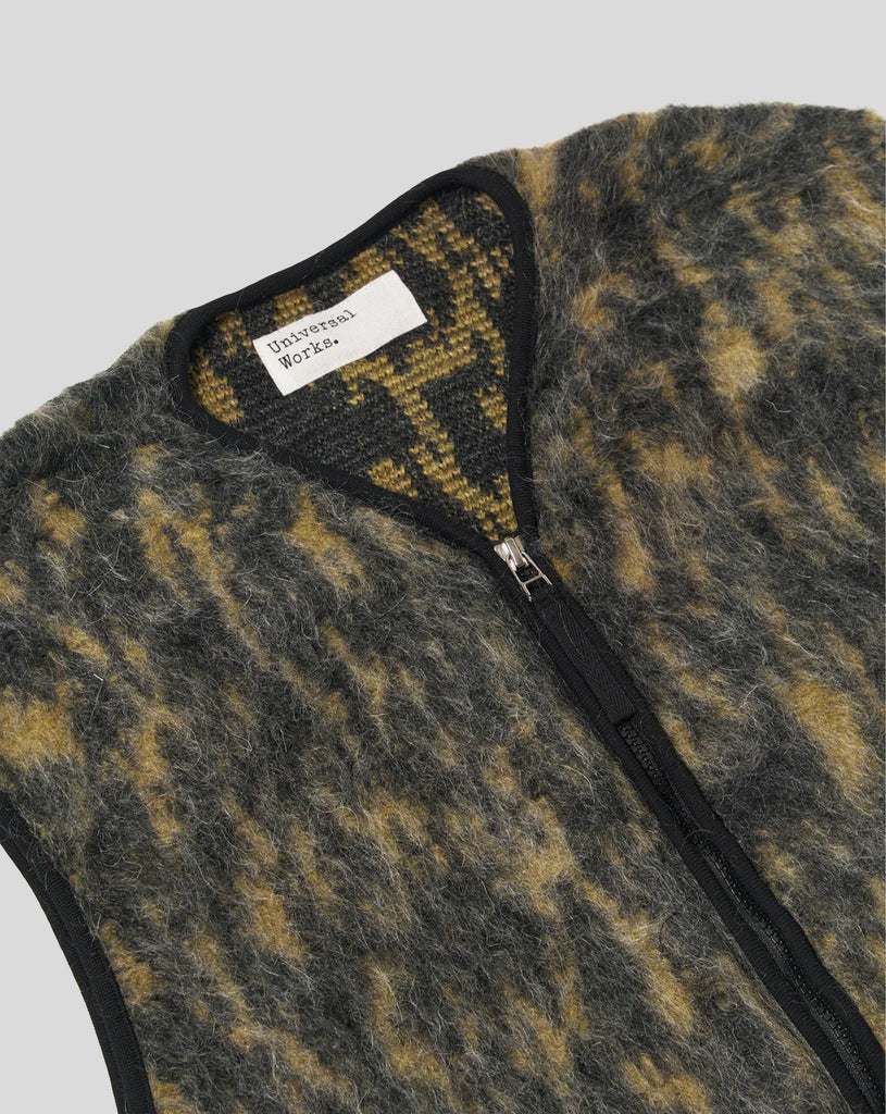 Zip Gilet - Charcoal Dolce fleece