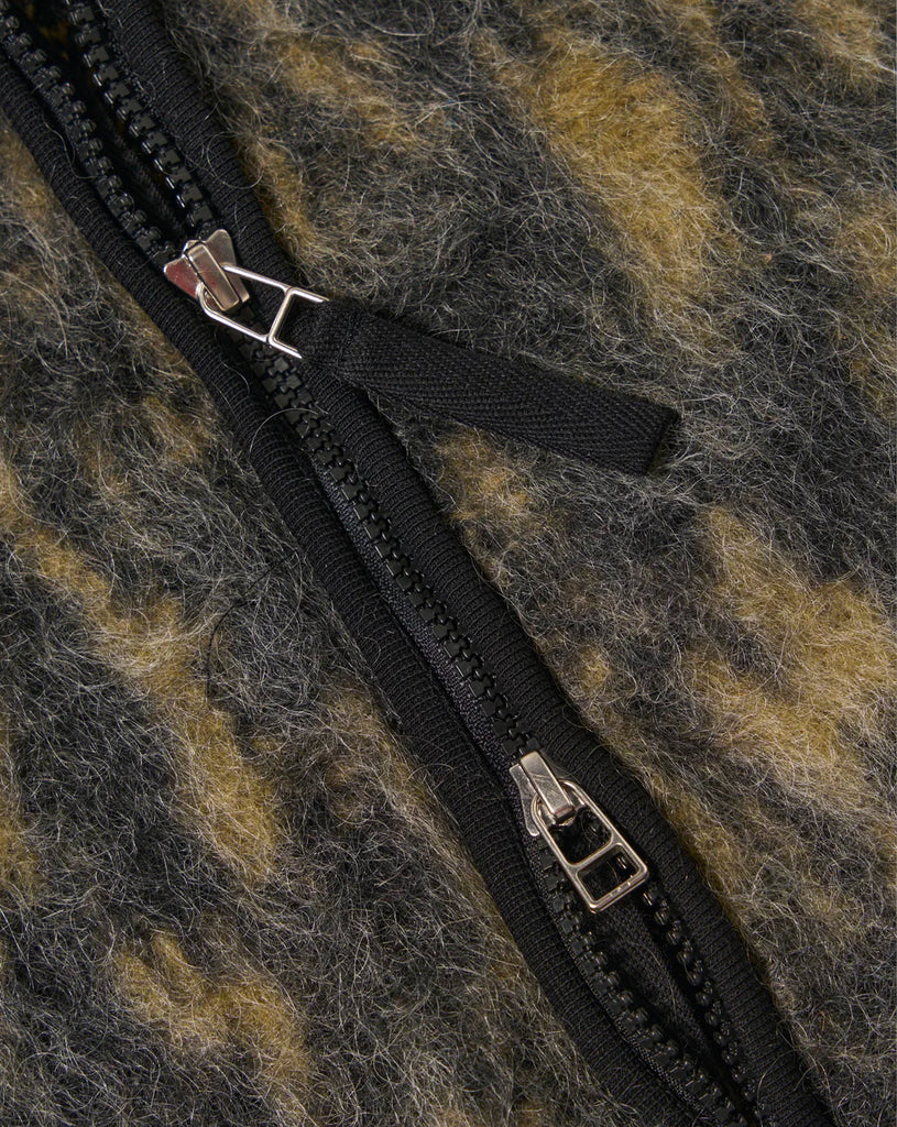 Zip Gilet - Charcoal Dolce fleece