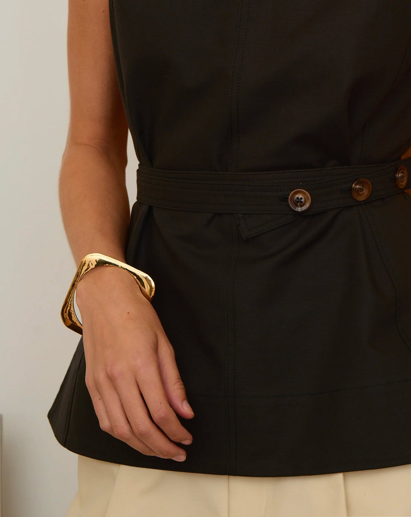 Bra Carre Plat - Gold