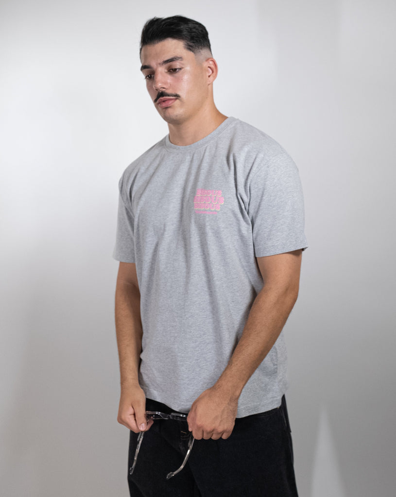 T-shirt Bisous skateboard Grease Sport grey - Boutique Carnaby
